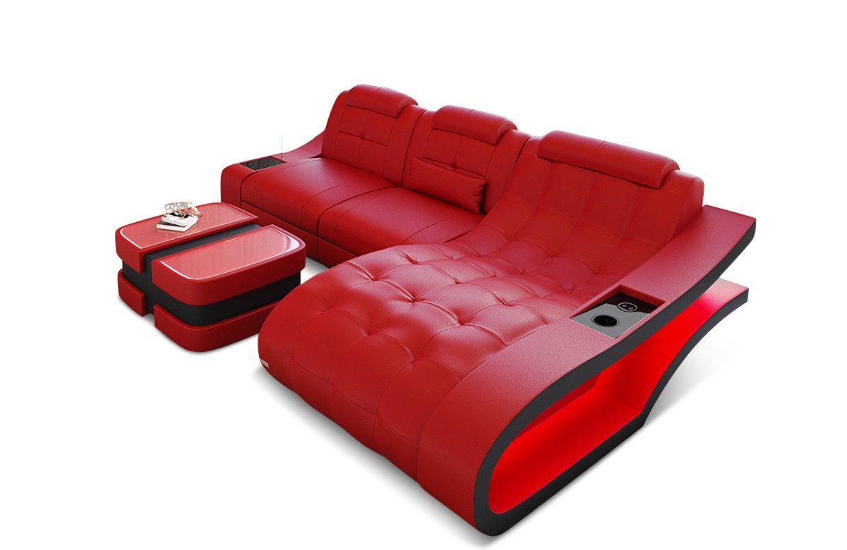 Sofa Dreams Ecksofa Leder Sofa Couch günstig online kaufen