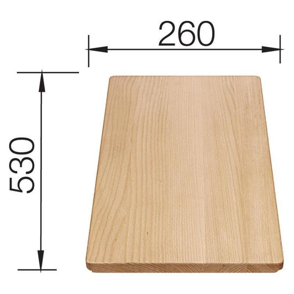 Blanco Schneidebrett Schneidbrett Buchenholz massiv 530 x 260 mm