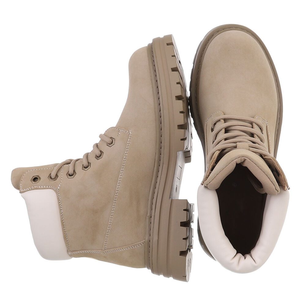 Ital-Design Damen Schnürschuhe Freizeit Stiefelette (87740337) Blockabsatz günstig online kaufen