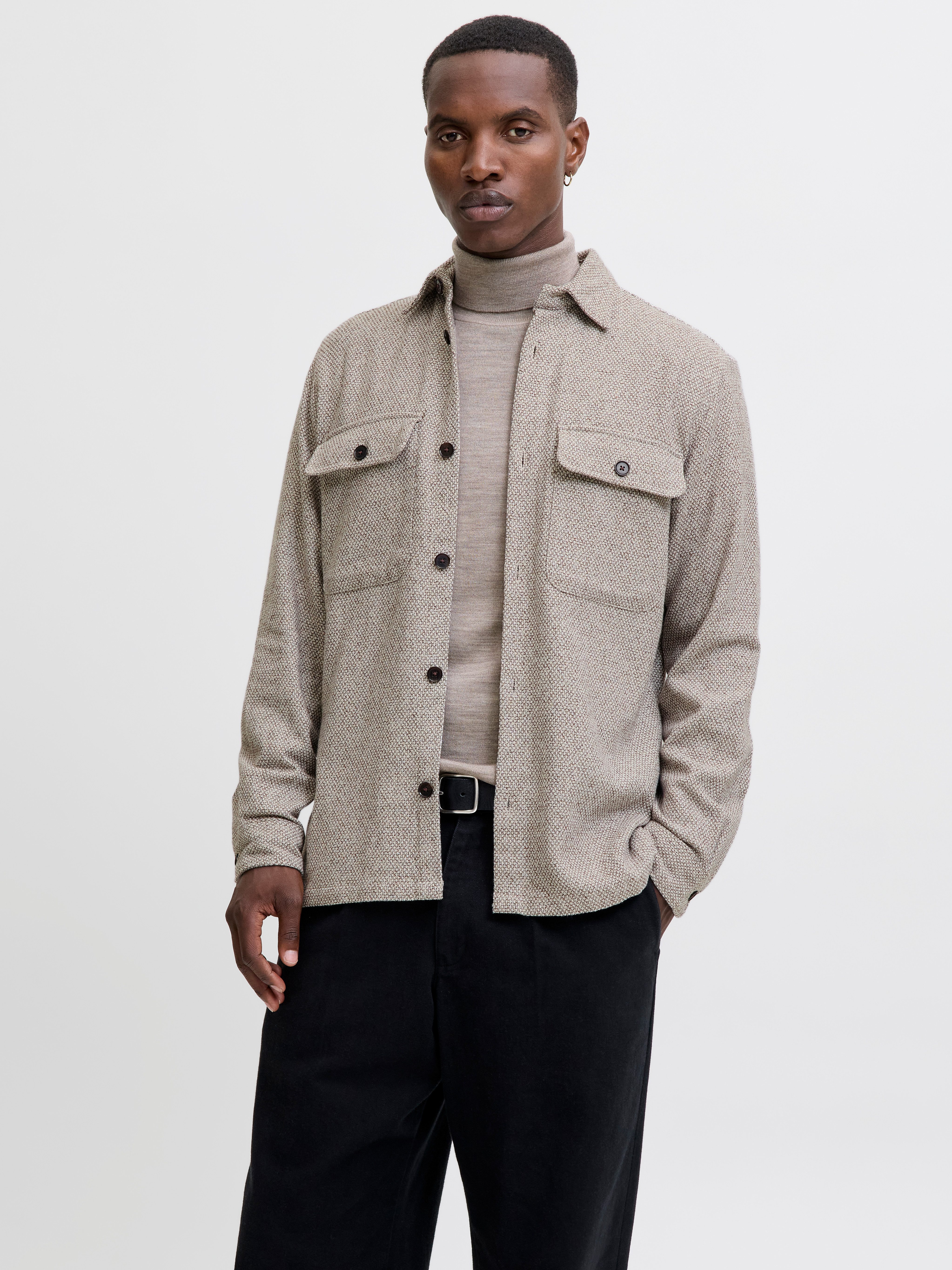 Jack & Jones Langarmhemd JPRRAYLE MELANGE günstig online kaufen