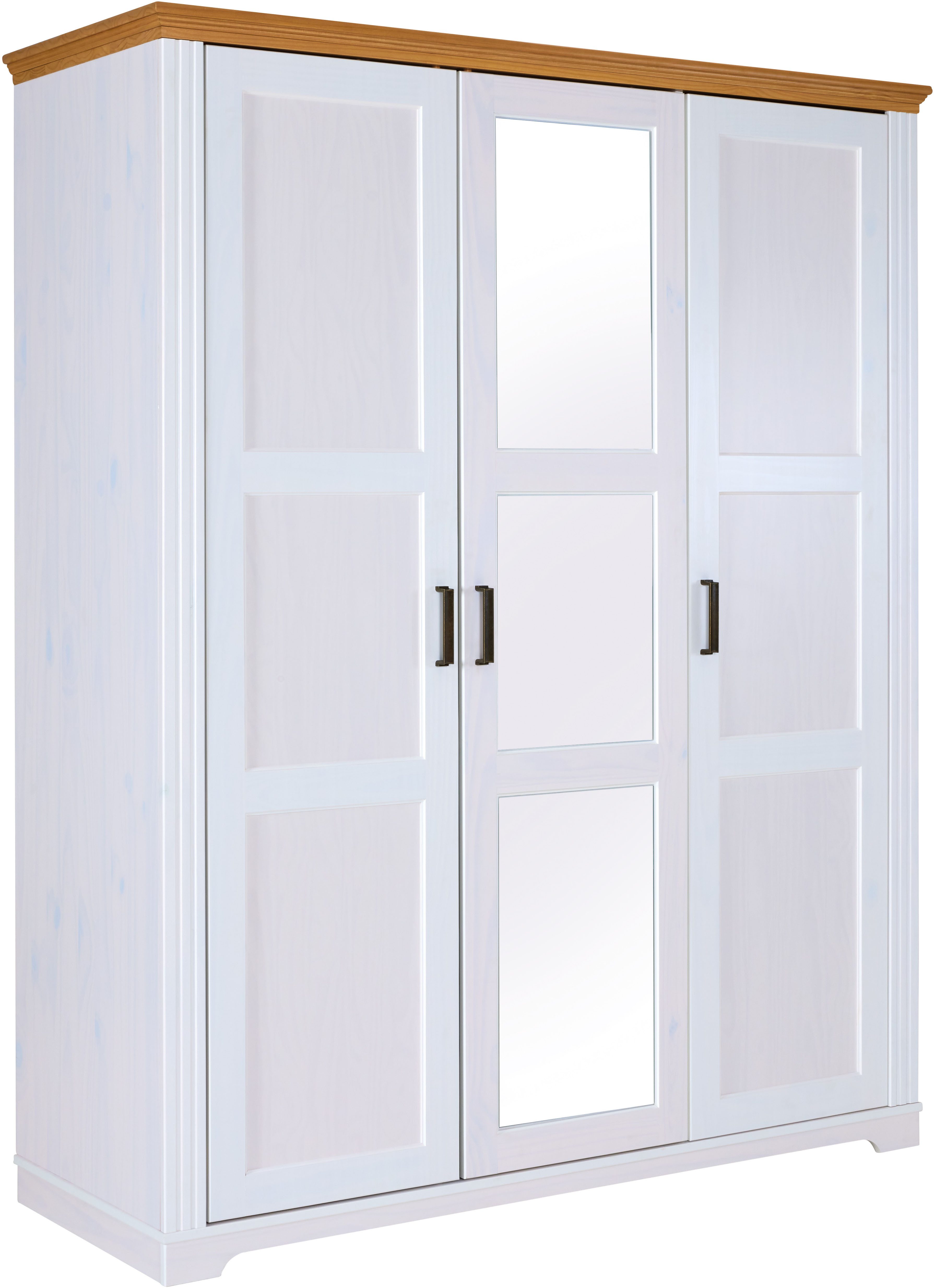 Inter Link Drehtürenschrank Maluno (1-St) Kiefer Massiv, Soft-Close, BxTxH: ca. 166,40 x 64 x 208 cm