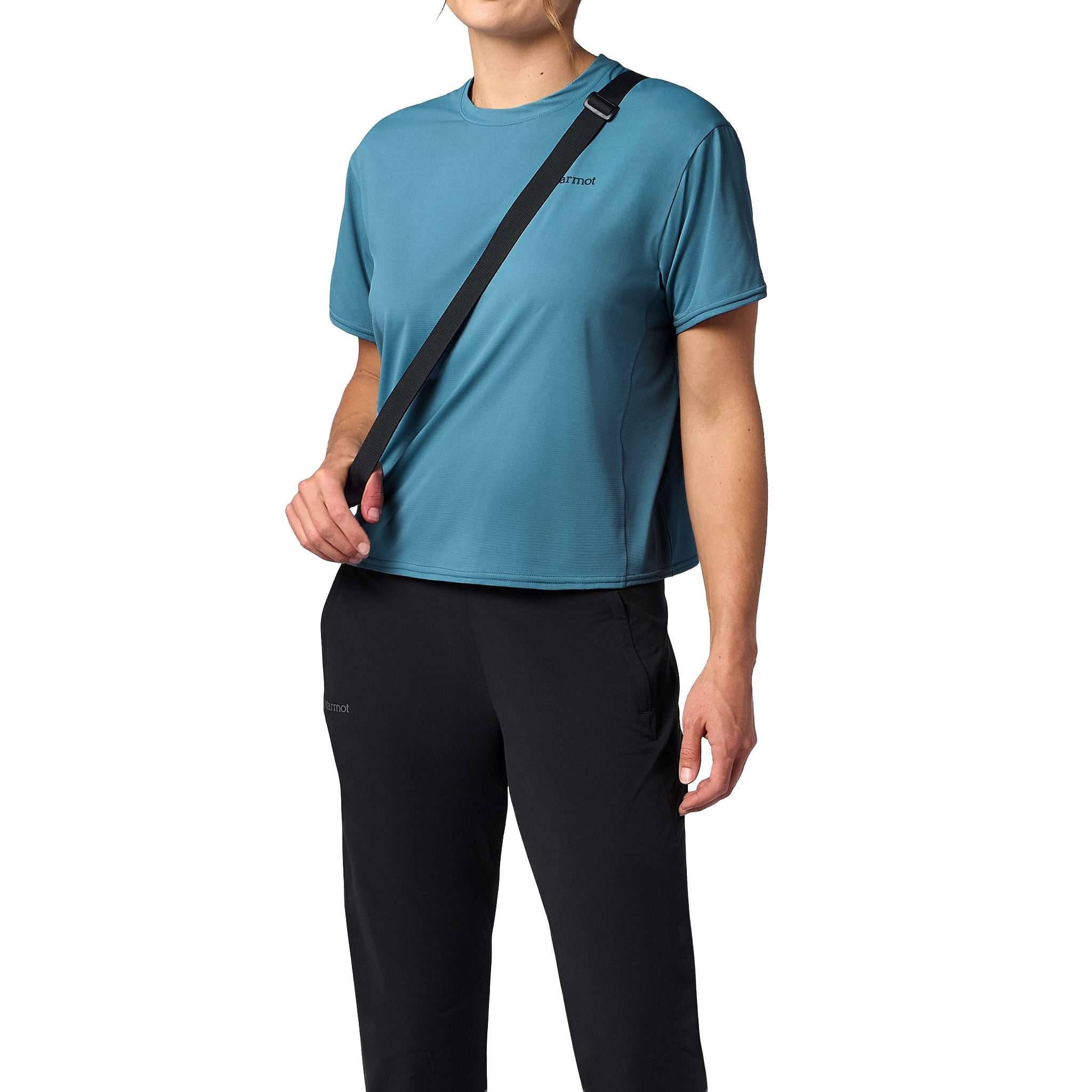 Marmot Funktionsshirt AirExchange UPF 50 Crew Short-Sleeve mit versteckter Reißverschlusstasche