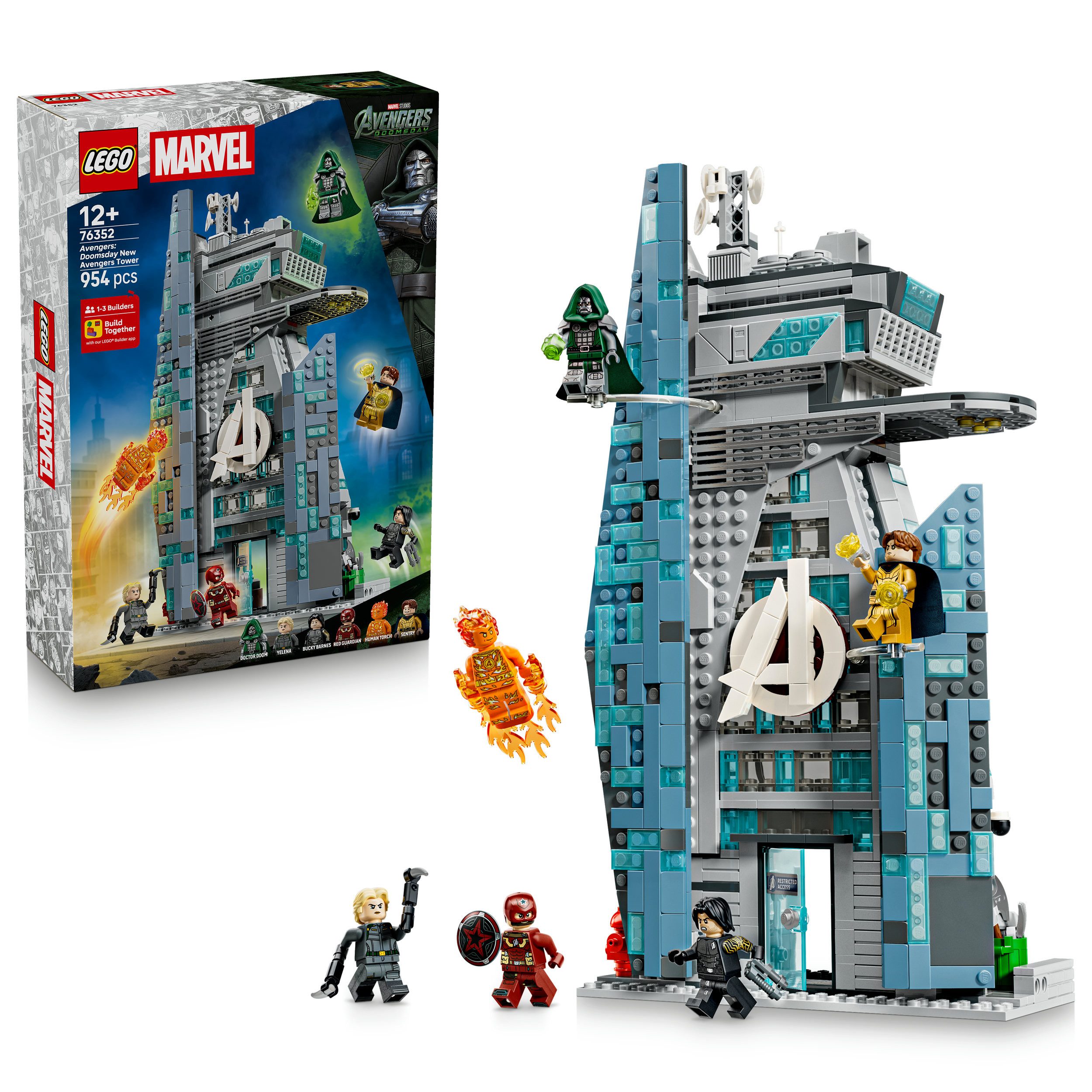 LEGO® Avengers: Doomsday Neuer Avengers Tower (76352), LEGO Super Heroes Konstruktionsspielsteine, (954 St), Made in Europe