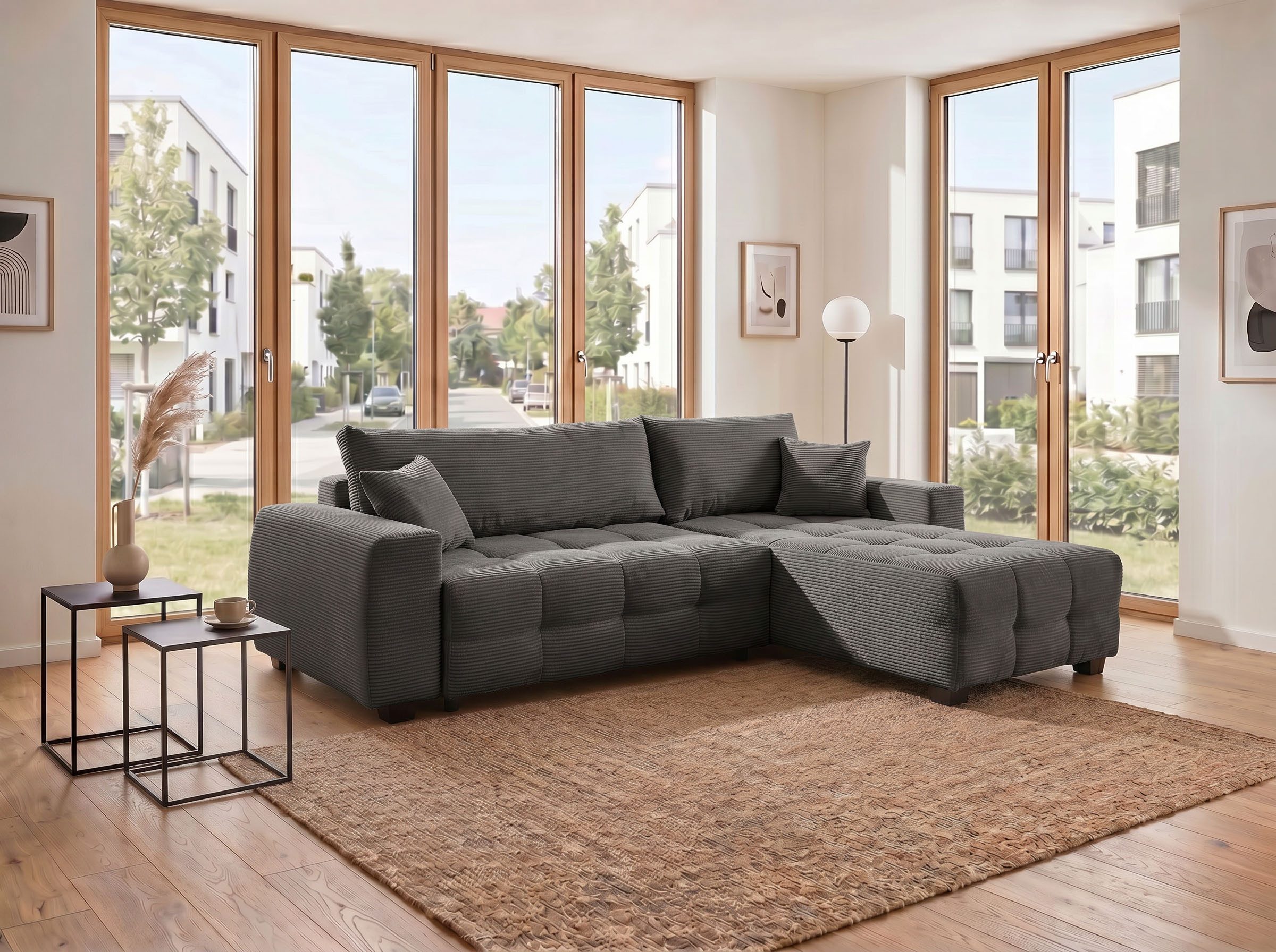 OTTO home Ecksofa Bella Couch L-Form, B: 234 cm - OTTO. Verlässliche Qualität., optional Schlaffunktion & Bettkasten, mit Zierkissen