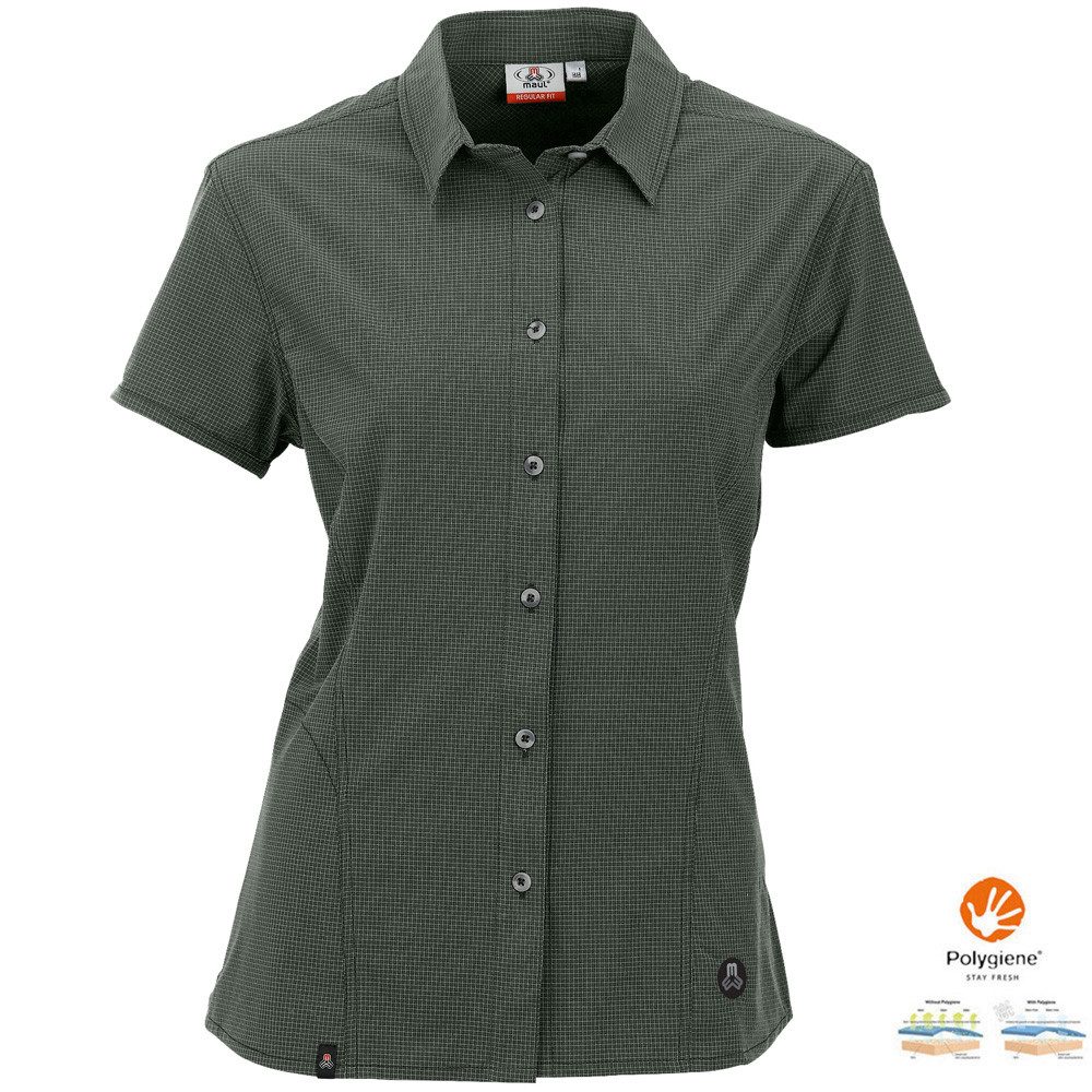 Maul T-Shirt Maul - Agile 3XT - Damen Outdoor Bluse Hemd, dunkelgrün