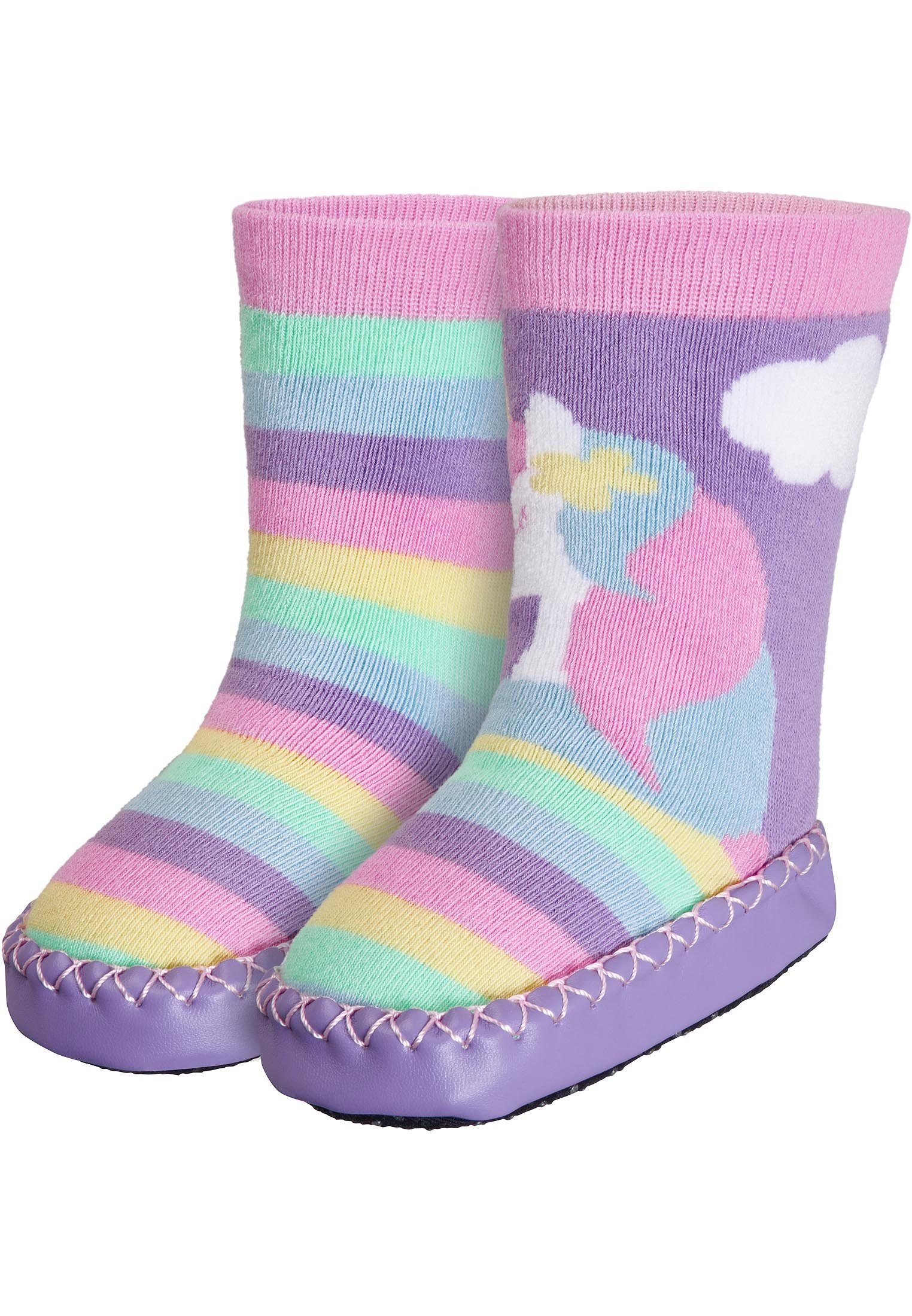 Playshoes Hüttenschuh Einhorn Hausschuh