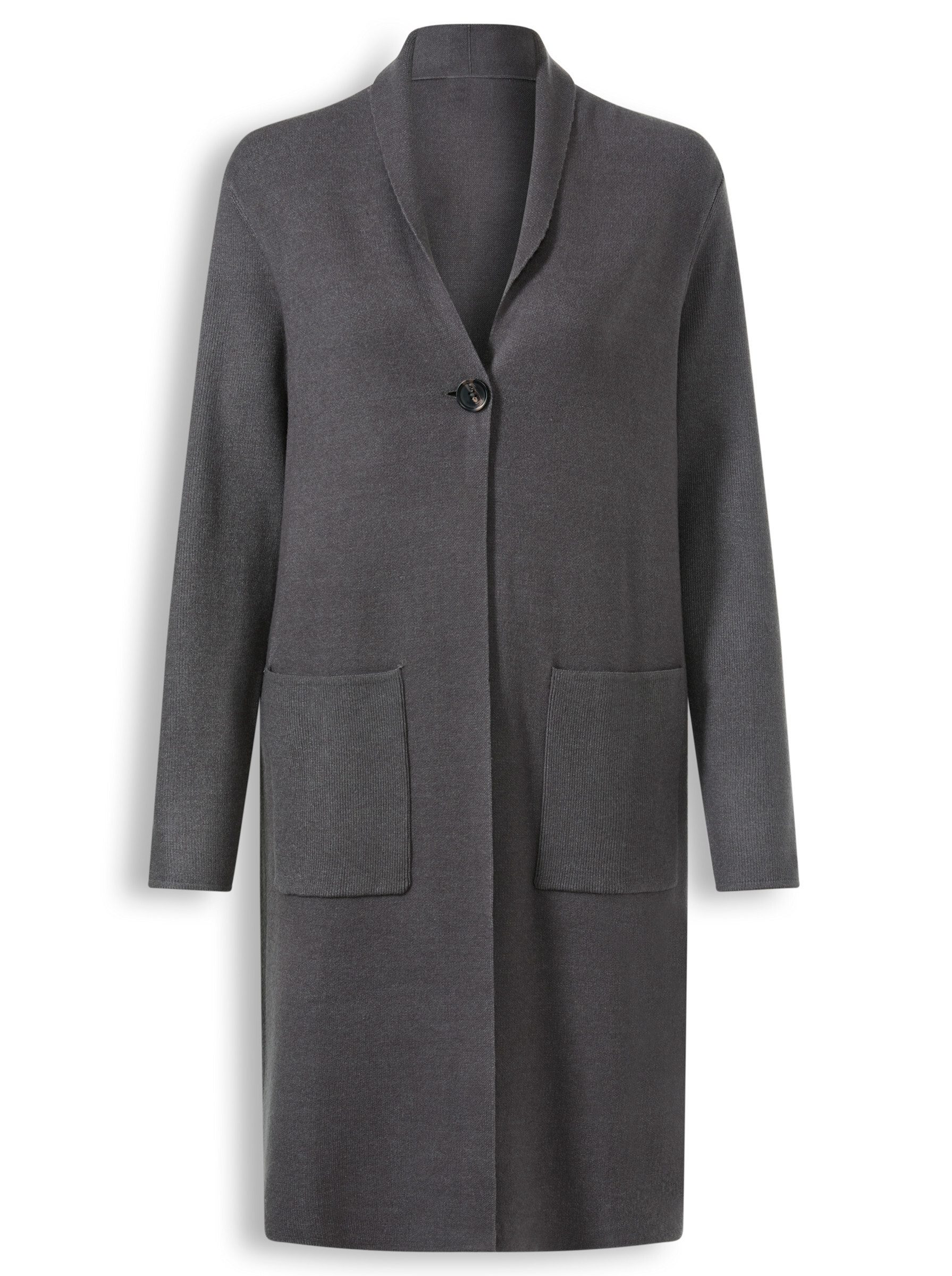 heine Strickjacke Strickjacke Langarm Jacquard, Feinstrick