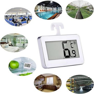 Coonoor Kühlschrankthermometer Mit Gut Lesbarem LCD-Anzeige Lesen, Perfekt für Lnnen/Außen/Home/Restaurants/Bars/Cafés