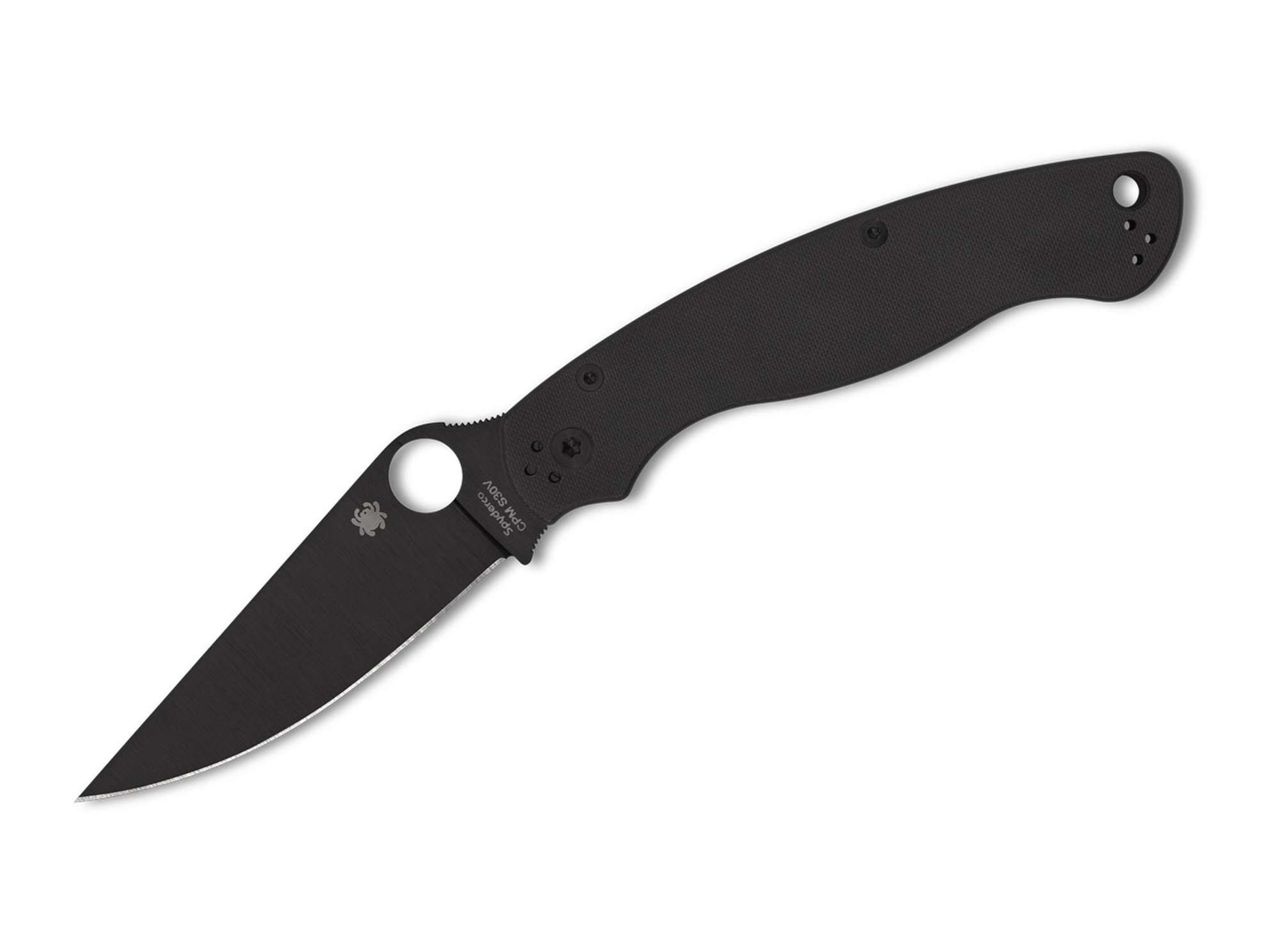 Spyderco Taschenmesser Taschenmesser Military 2 G10 Black Blade PlainEdge