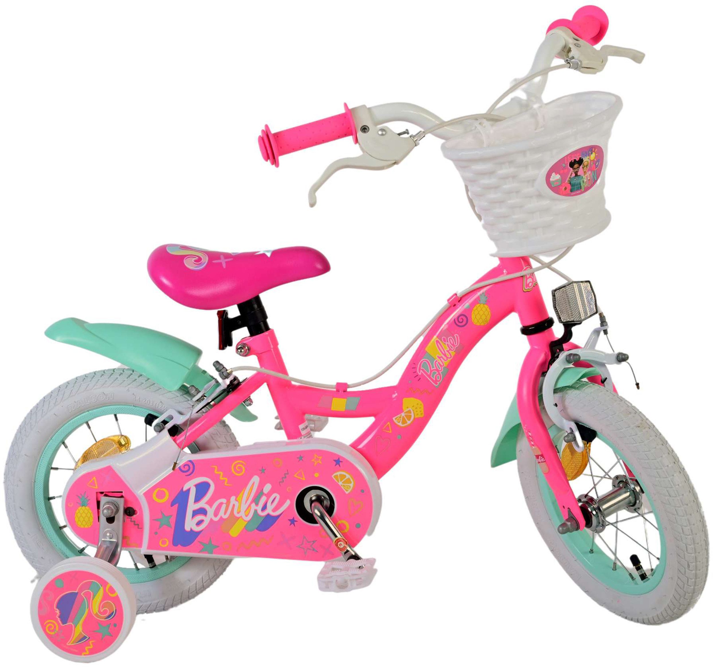 Kinderfahrrad Volare Barbie 12 Zoll mit 2x Handbremse