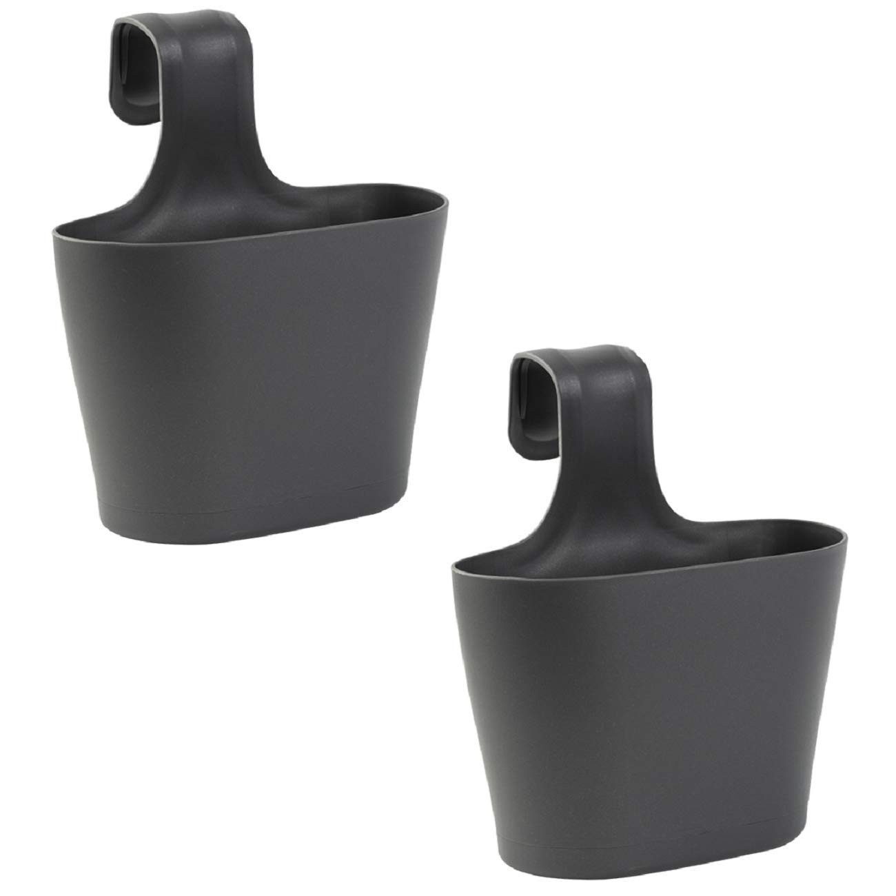 Engelland Blumenkasten Blumentopf zum Hängen (Vorteils-Set, 2 St., Fassungsvermögen je Topf 2,8 Liter), UV-Beständig, Frostbeständig, Wasserauffangschalen