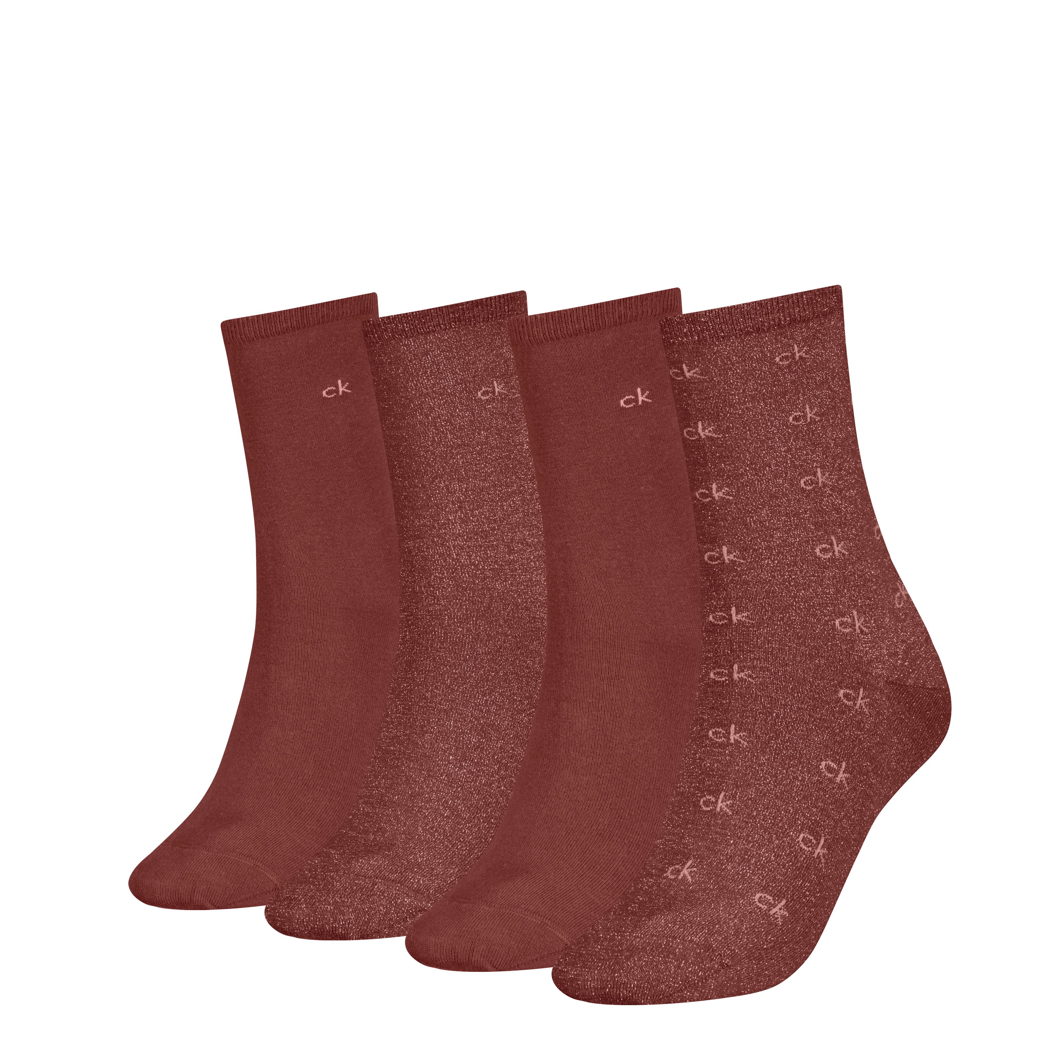 Calvin Klein Socken CK WOMEN SOCK 4P GIFTING AOP (4 Paar)