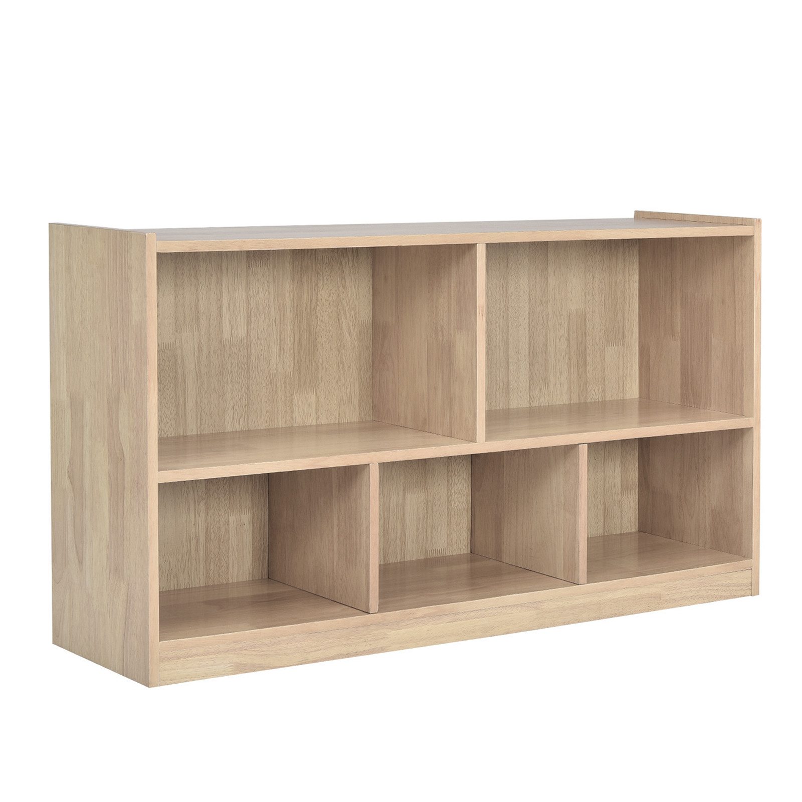 COSTWAY Bücherregal, Spielzeugschrank, 2 große Fächer & 3 kleine Fächer günstig online kaufen