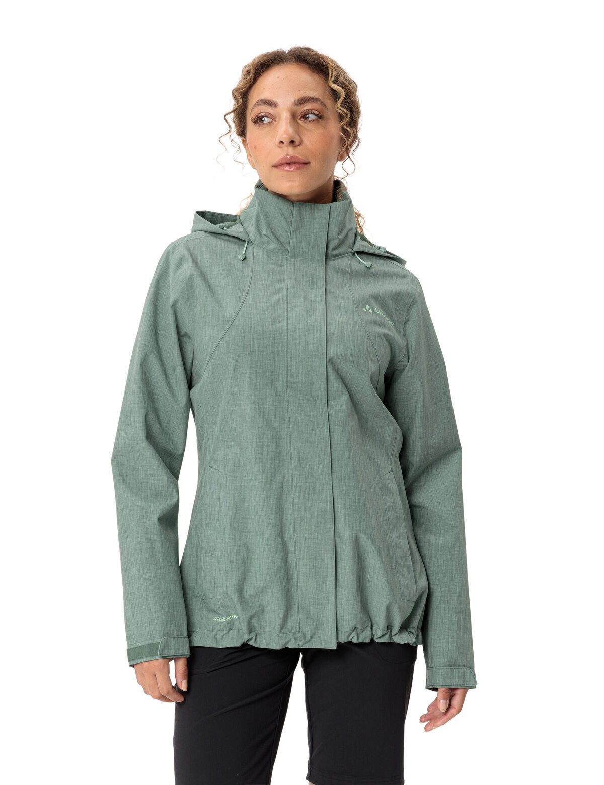 VAUDE Outdoorjacke Women's Rosemoor Jacket II (1-St) Regenjacke Damen für Wandern und Alltag