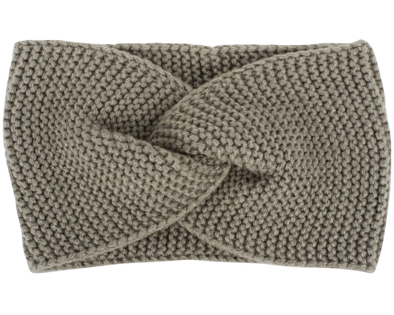 styleBREAKER Stirnband Krausstrick Stirnband Twist Knoten (1-St)