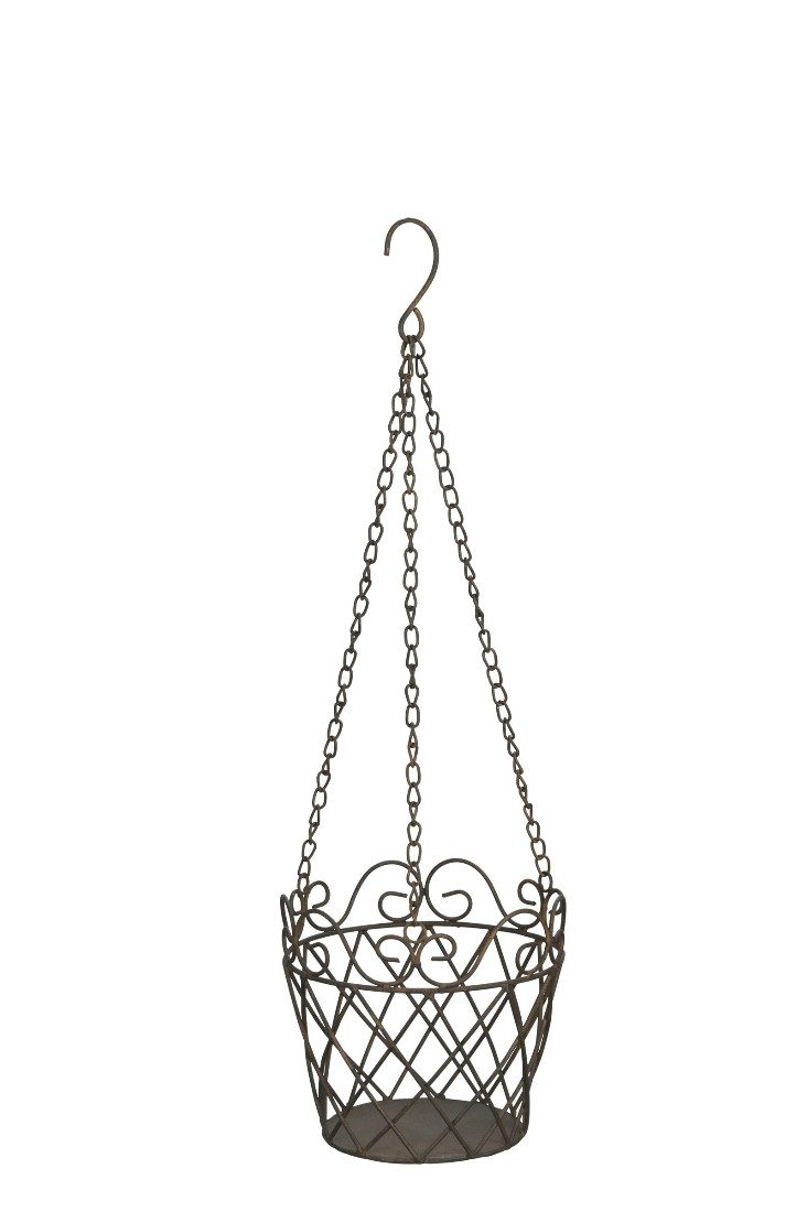 finehomegarden Blumenampel Pflanzgefäß Ampel Metall Schale zum Hängen Ø18cm günstig online kaufen
