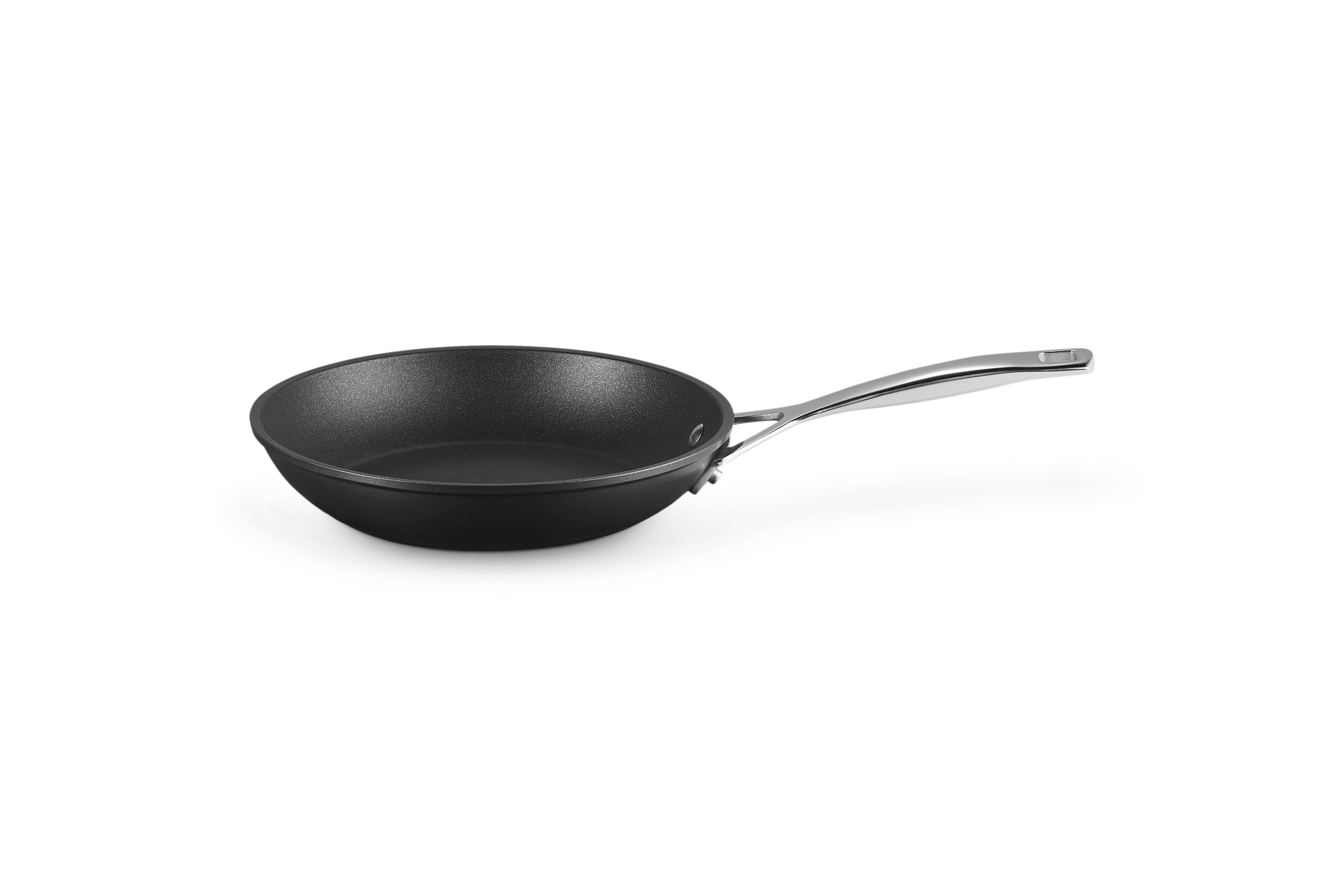 LE CREUSET Bratpfanne Aluminium-Antihaft flache Pfanne, Aluminium, Ø 22 cm, Anthrazit/Silber, 51112220010002