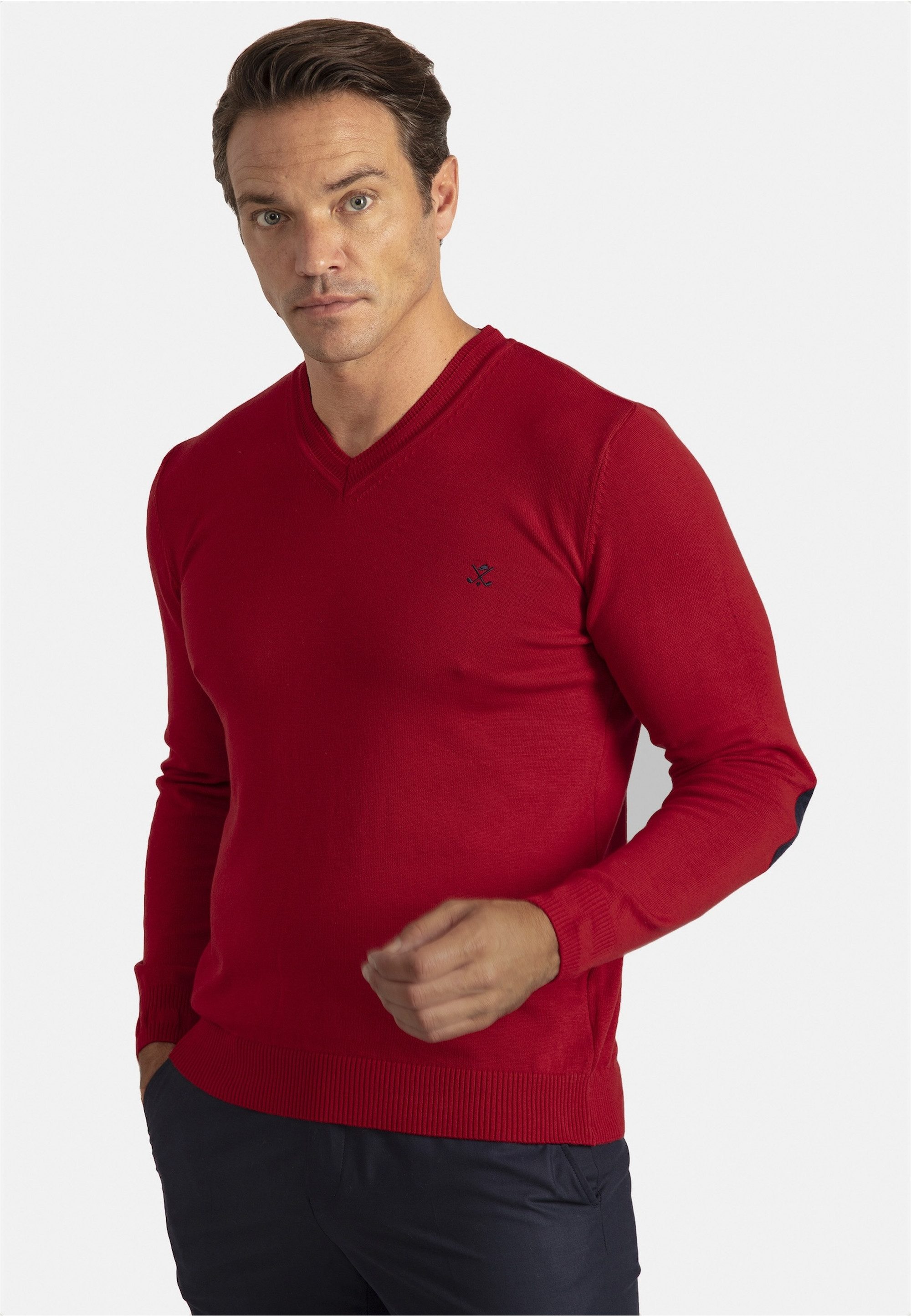 SIR RAYMOND TAILOR Strickpullover Los Angeles (1-tlg) mit klassischem V-Aus günstig online kaufen