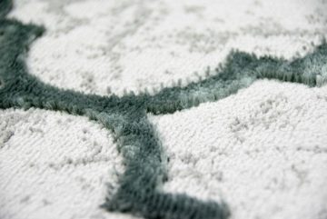 Teppich Designer und Moderner Teppich Marokkanisches Muster in Grau Türkis, Teppich-Traum, rechteckig, Höhe: 10 mm