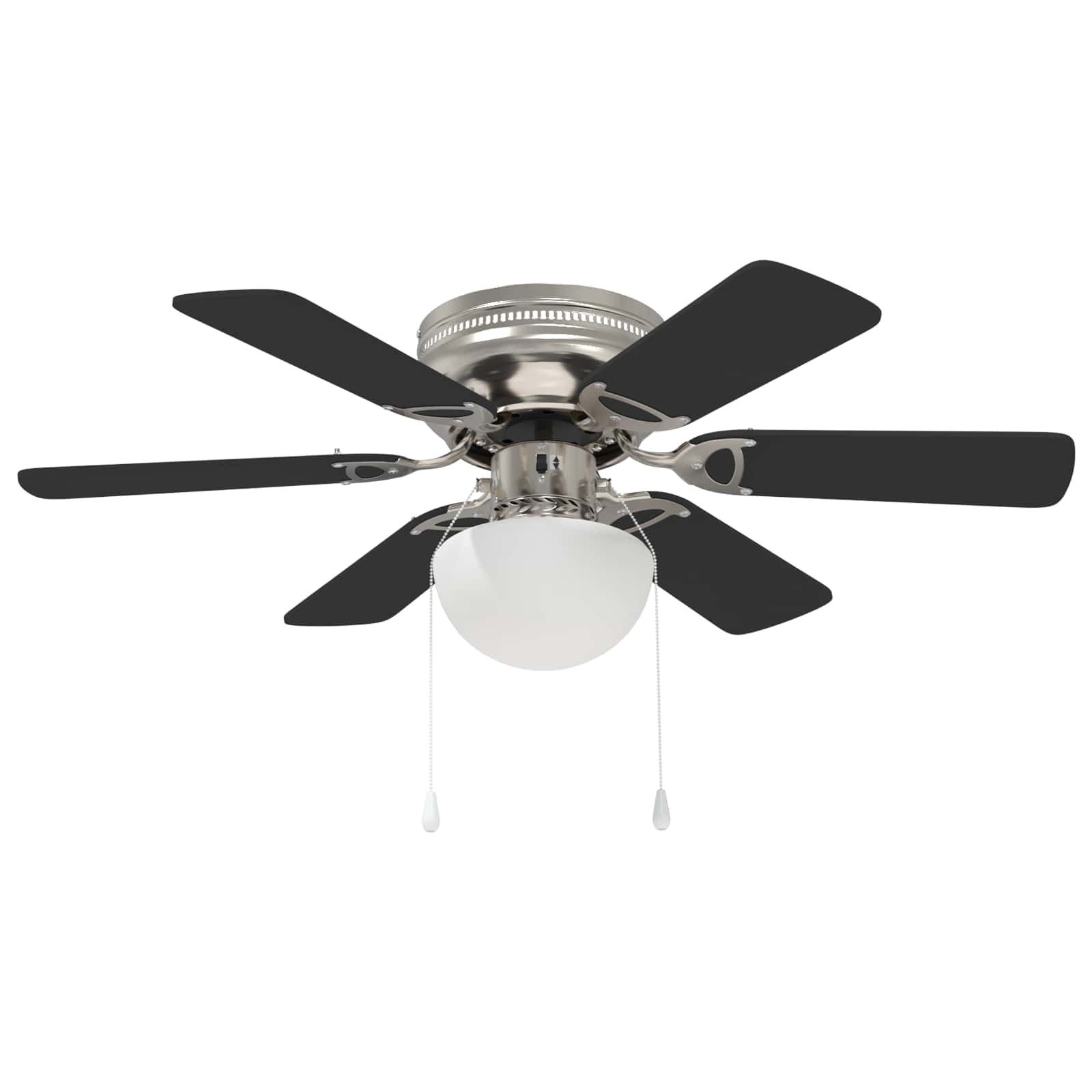 vidaXL Deckenventilator 82 cm Deckenventilator mit Licht Ø 82 cm Schwarz