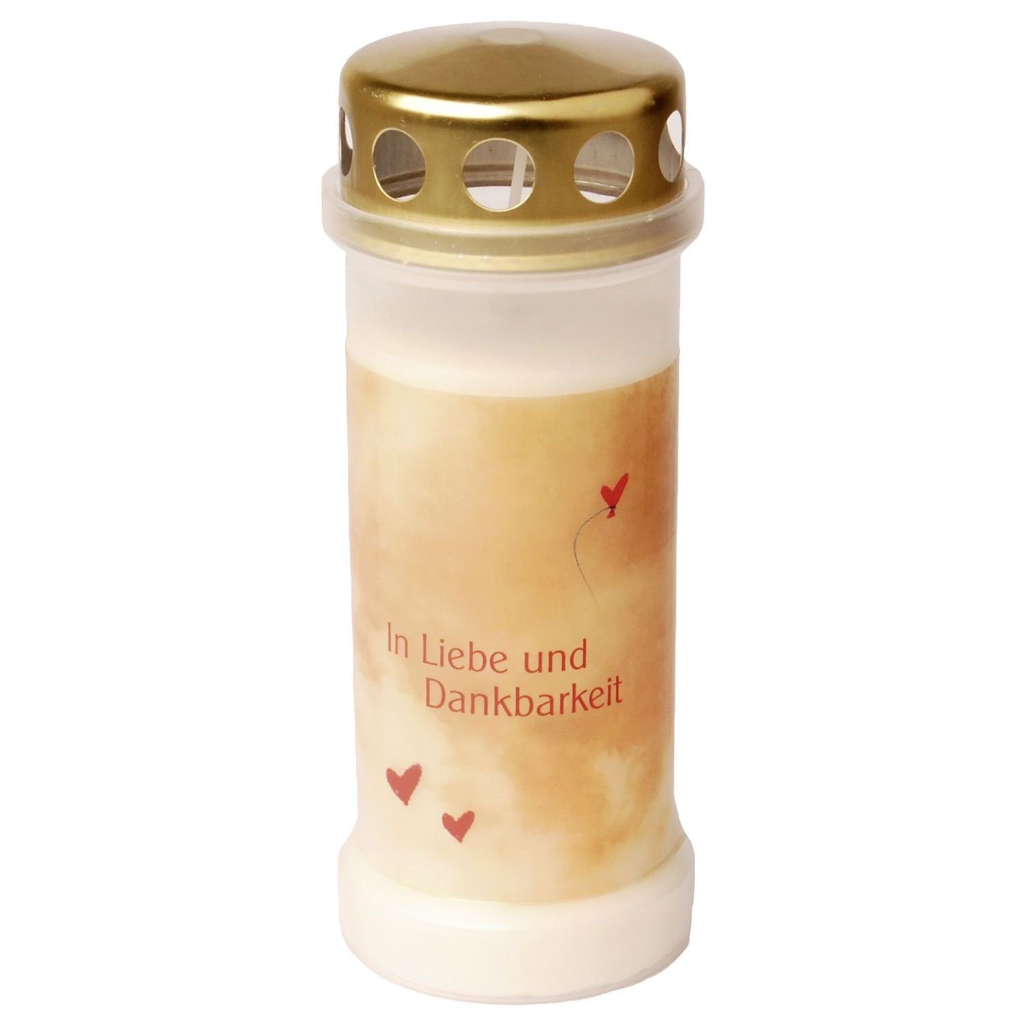 Bolsius Grabkerze Grablicht Nr. 6 - Ballon - Höhe 173 mm - Durchmesser 67 mm - Weiß