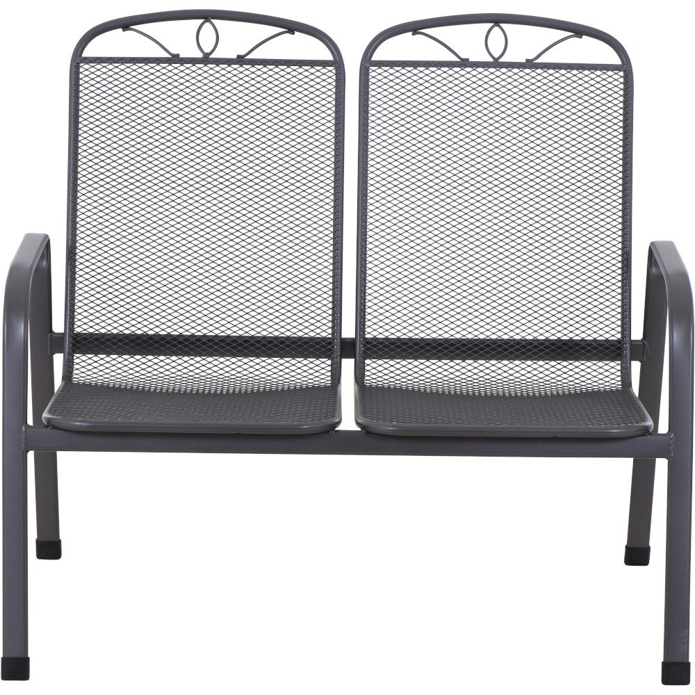 GAUTZSCH Gartenbank in matt-anthrazit - 107,5x94x65 (BxHxT)