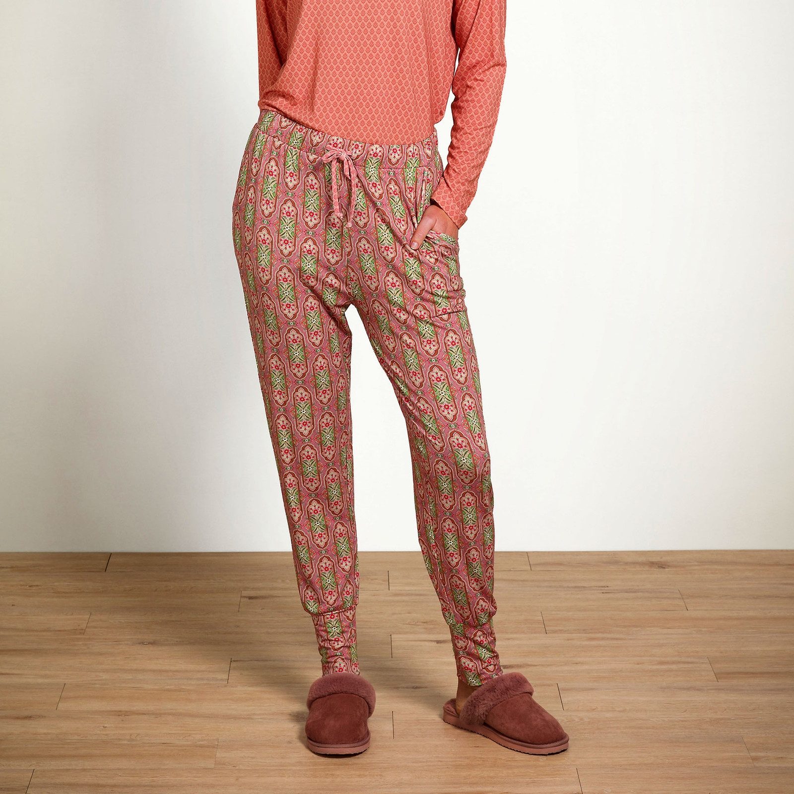 PiP Studio Relaxhose Bobien Long Trousers Jabalini mit Jabali-Muster