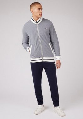 Ben Sherman Sweatshirt Pique Track Top Gestickets Abzeichen