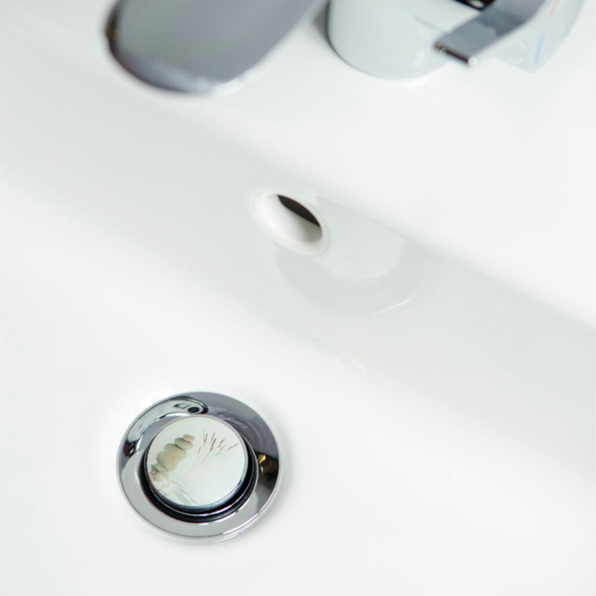 Sanilo Waschbeckenstöpsel mit Motiv, viele schöne Abflussstöpsel zur Auswahl, Ø 4 cm, hochwertig, universell, 100% wasserdicht