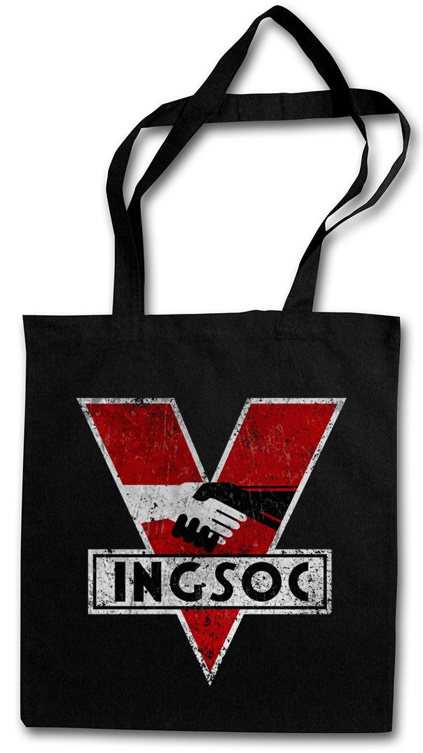 Urban Backwoods Beuteltasche 1984 Logo Vintage Ingsoc Stofftasche Big Oceania Brother George Orwell (1-tlg), Buch Book Novel SciFi