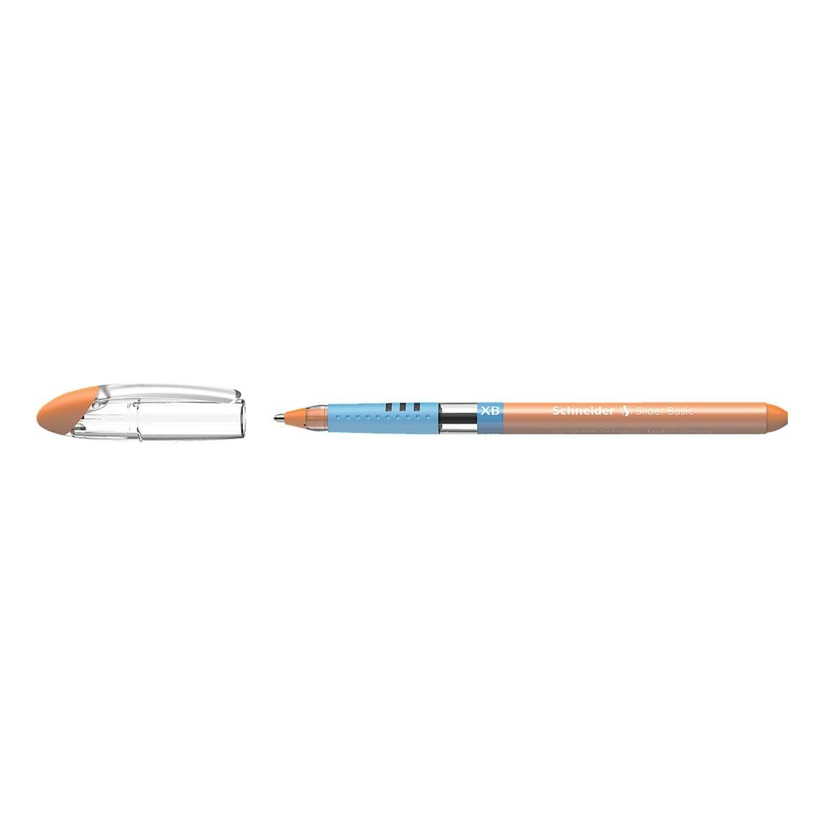 Schneider Kugelschreiber orange mit Slider mm XB 1512, Strichbreite: 0,7 (XB) Kappe