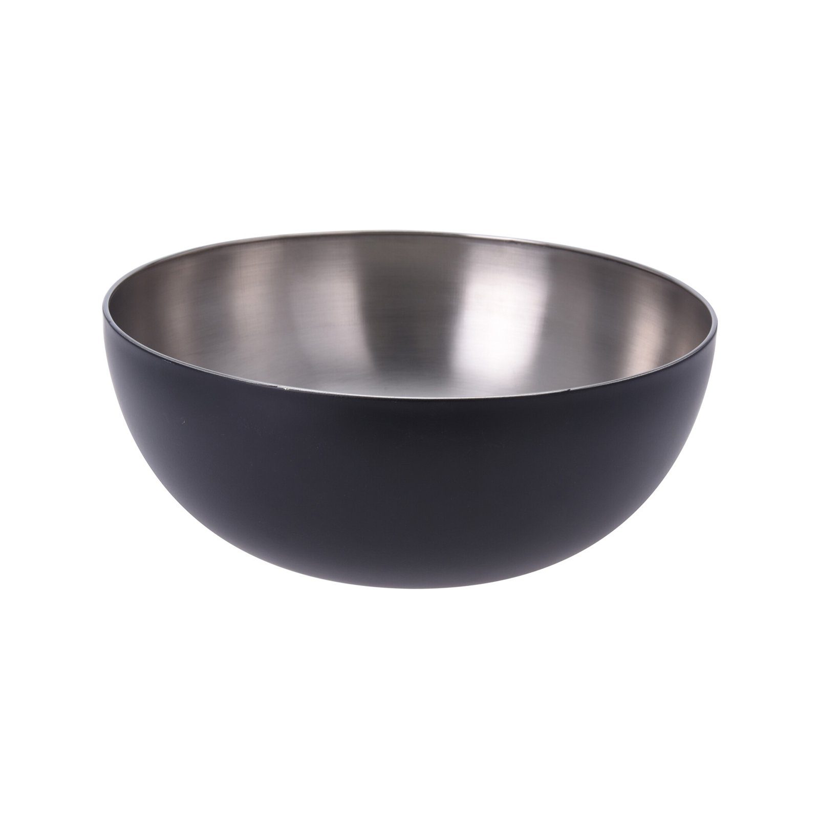 Neuetischkultur Dekoschale Schale Edelstahl Schwarz-Silber (1 günstig online kaufen