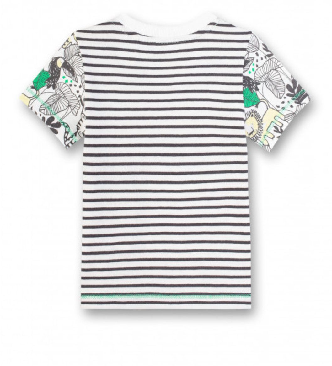 Sanetta T-Shirt Baby Wendeshirt aus Baumwolle mit Dschungelprint und Streifen