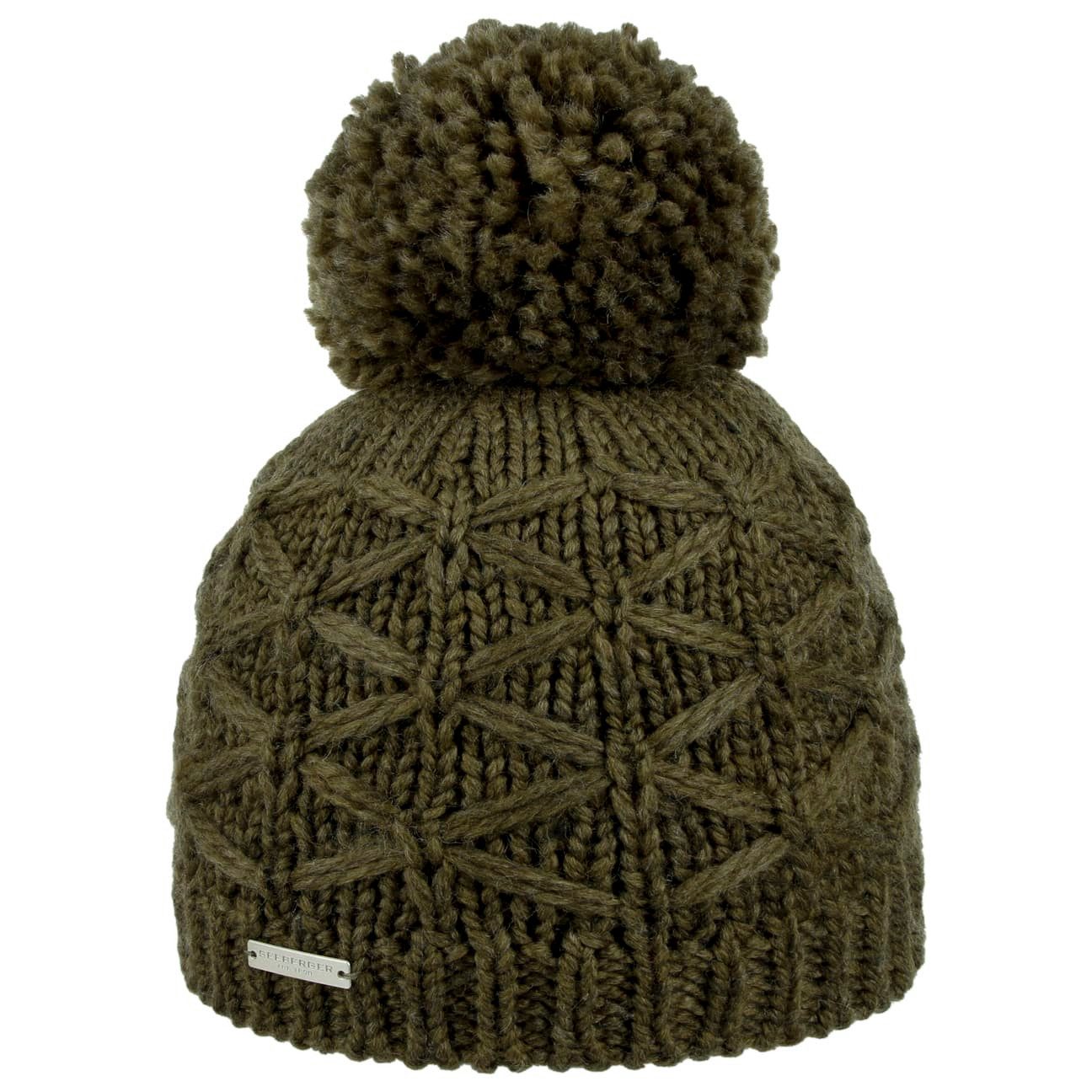 Seeberger Bommelmütze (1-St) Strickmütze mit Futter günstig online kaufen
