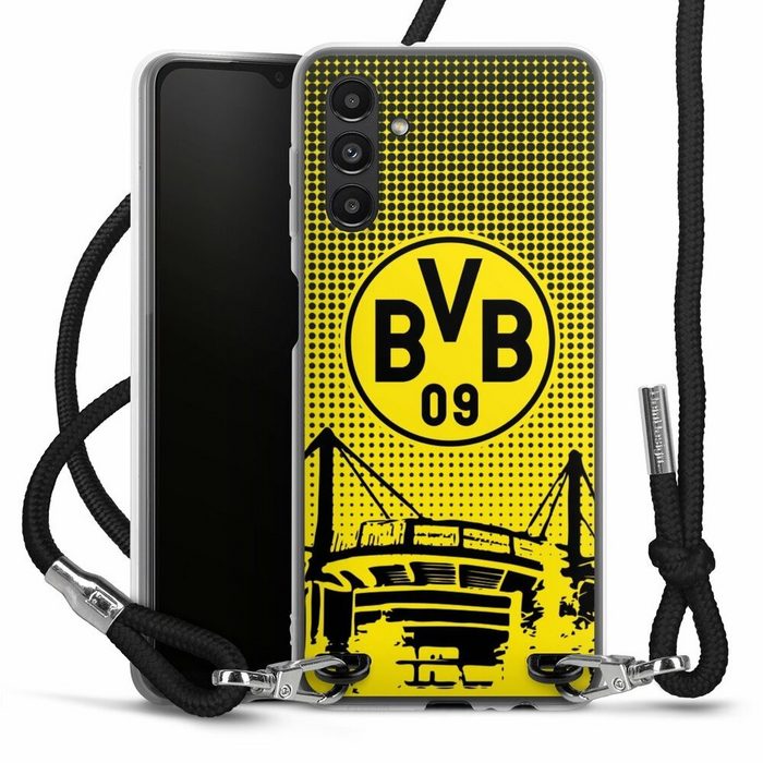 DeinDesign Handyhülle Stadion BVB Borussia Dortmund BVB Dots Samsung Galaxy A04s Handykette Hülle mit Band Case zum Umhängen