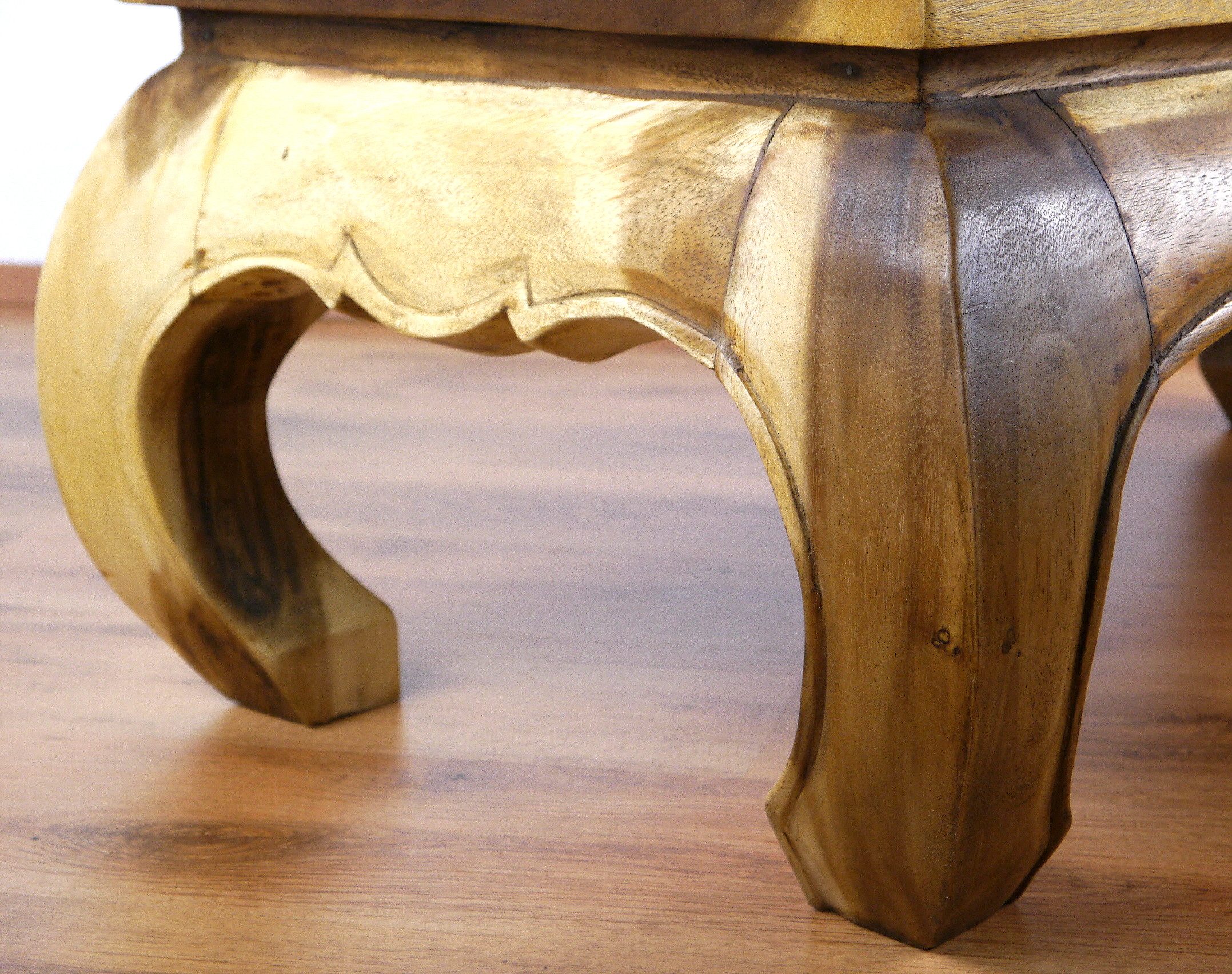 livasia Couchtisch Opiumtisch handgefertigt aus Akazienholz, 100x50cmx40cm