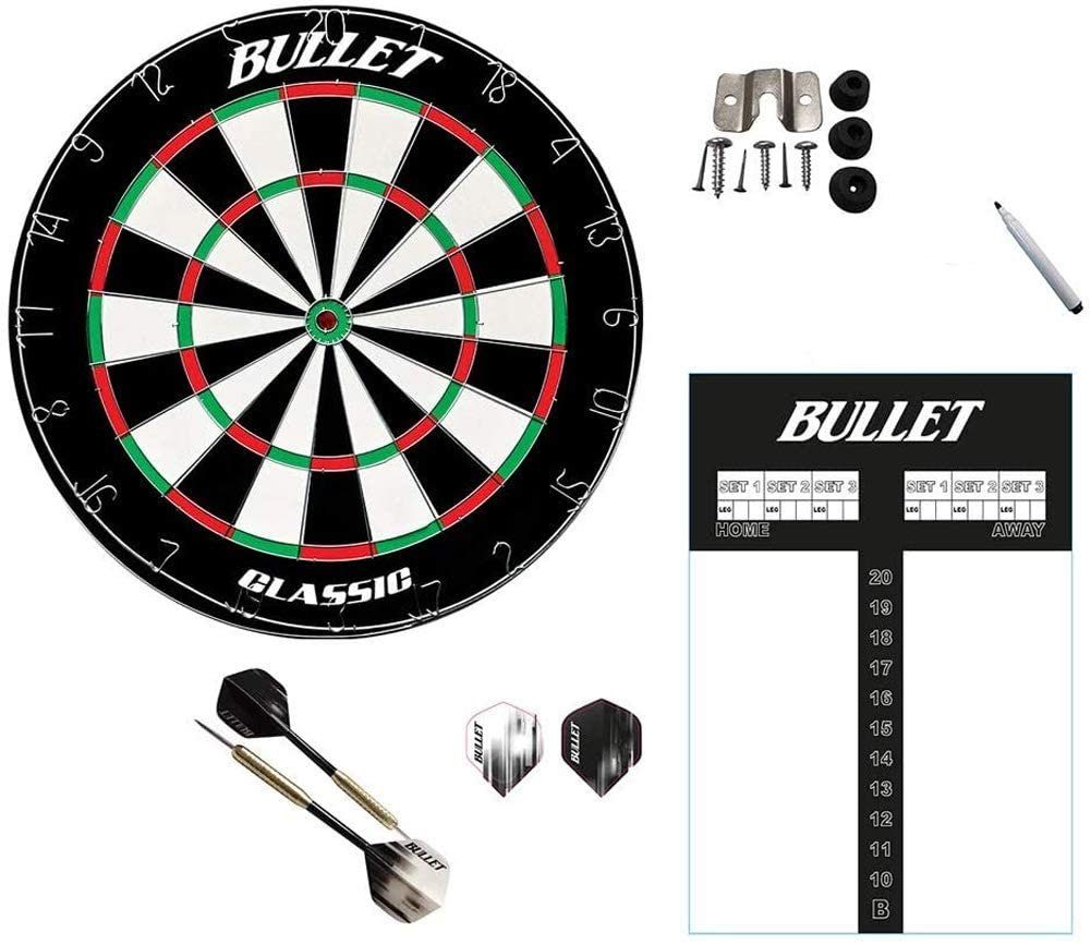 Set, inkl. Steeldart-Set, und XQMAX Stift mehrteiligem Scoreboard, Dartscheibe Darts Eraser