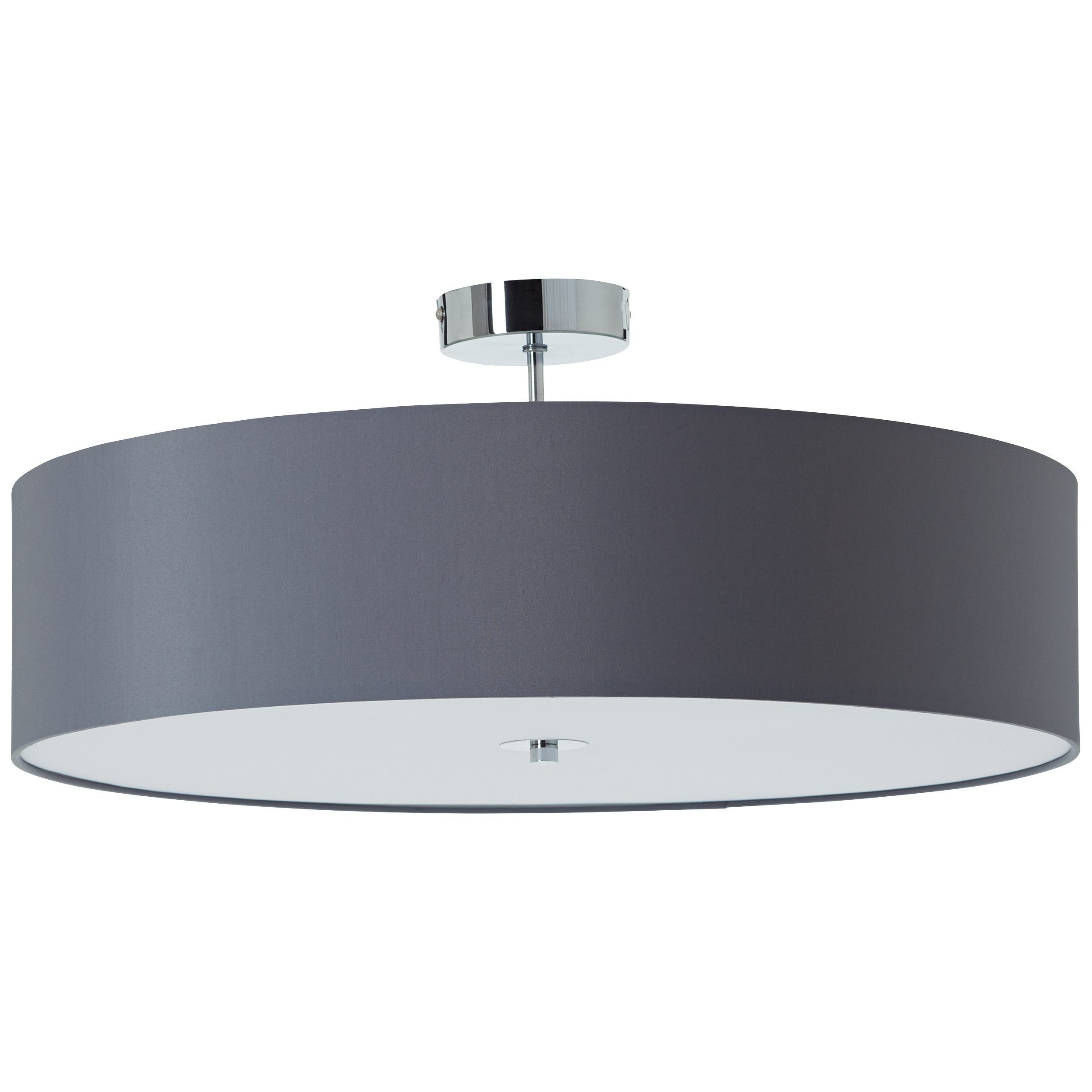 Stoffschirm moderne Lightbox ohne mit - Deckenlampe - Metall/Textil dekorativem Deckenleuchte, Leuchtmittel,