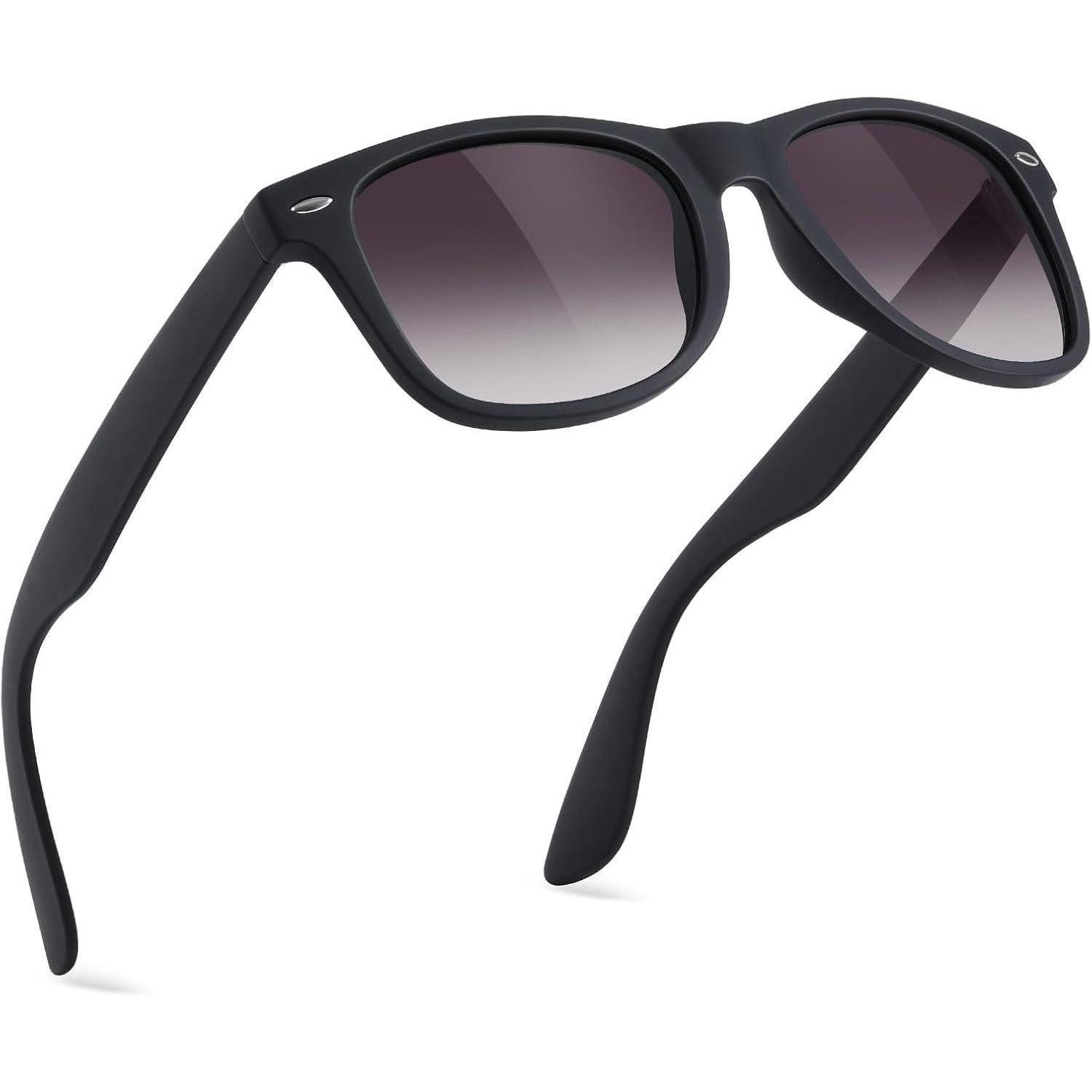 Retrosonnenbrille Sonnenbrille Polarisiert UV400 Herren Damen Retro Schwarz-lila