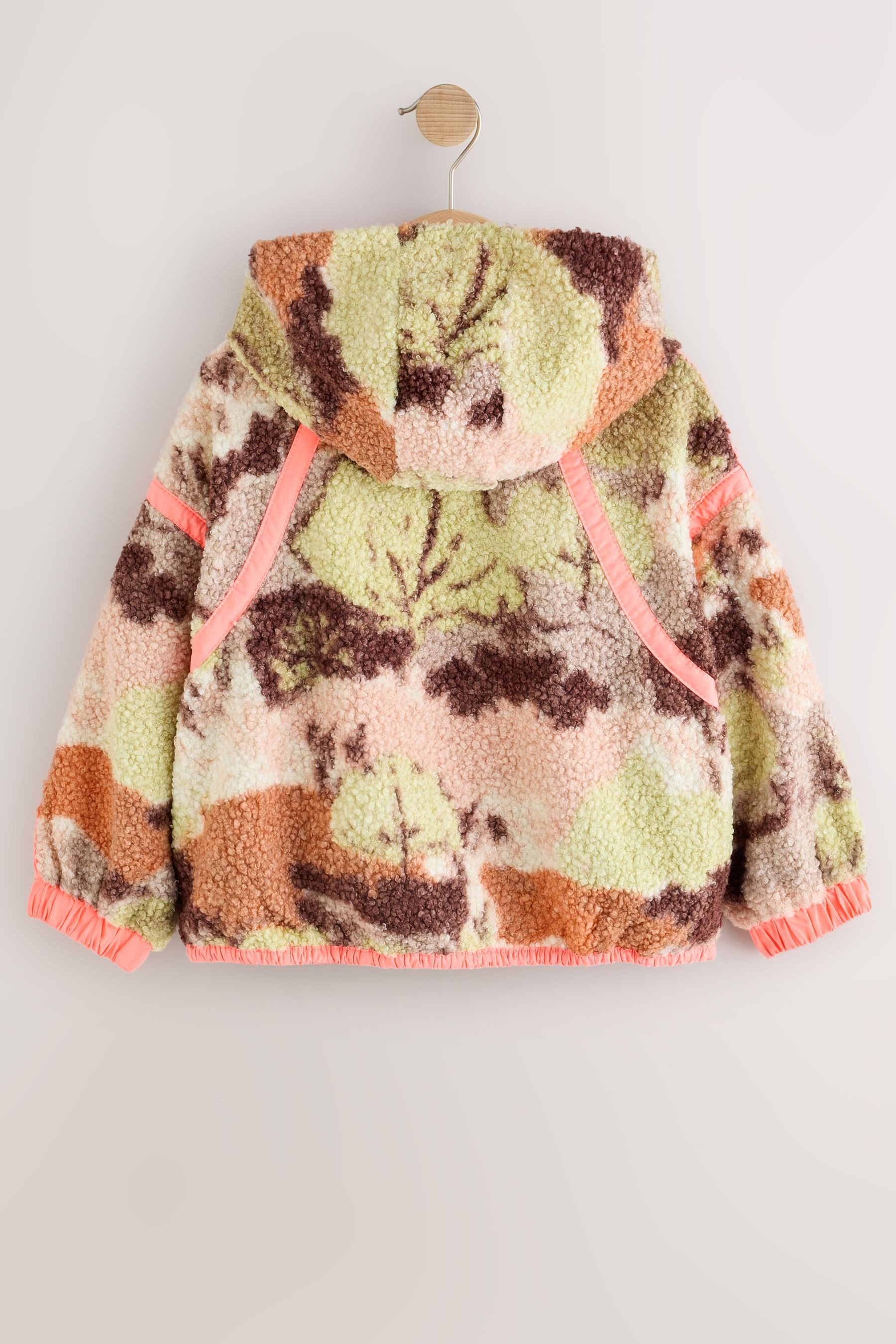 Next Kapuzenfleecejacke Borg-Jacke mit Kapuze und Reißverschluss (1-St) – Bild 2 von 5