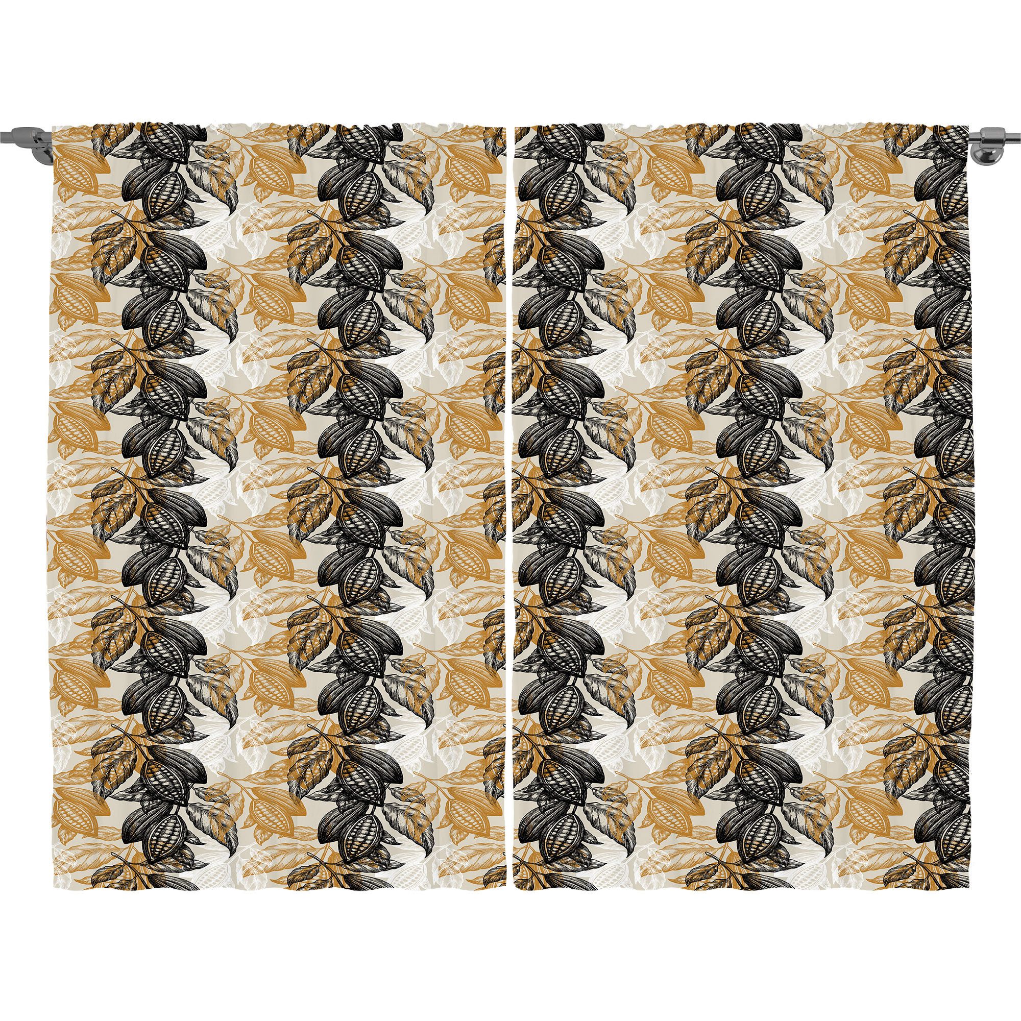 Gardine Schlafzimmer Kräuselband Vorhang mit Schlaufen und Haken