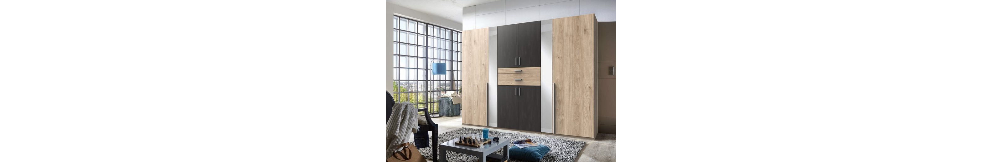 möbelando Kleiderschrank »Odessa« aus Spanplatte in HickoryOak