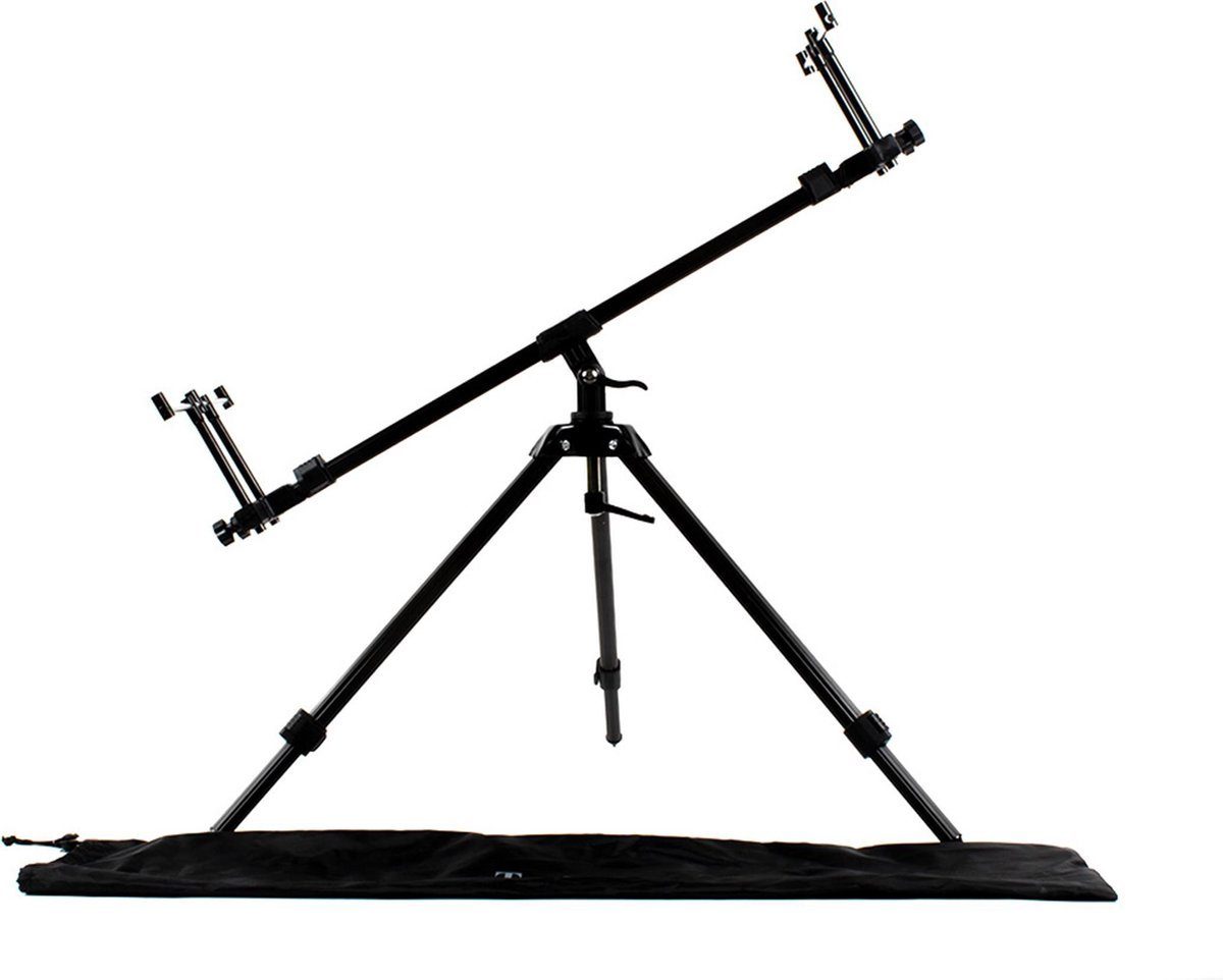 Traxis Rutenständer Tri-Clops Rodpod für 3 Ruten - Dreibein, (Angelrutenauflage verstellbar, 1-tlg., Rutenhalter für Karpfenangeln, Aluminium Rod Pod mit Transporttasche)