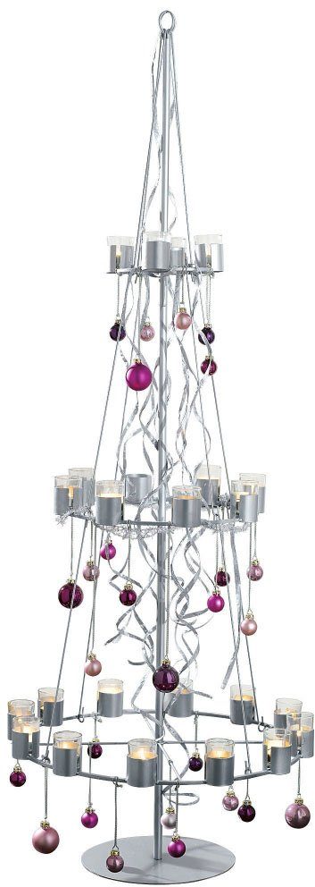 ca. Weihnachtsdeko, cm Tannenbaum, Höhe Teelichthalter Schneider Metall, aus 170