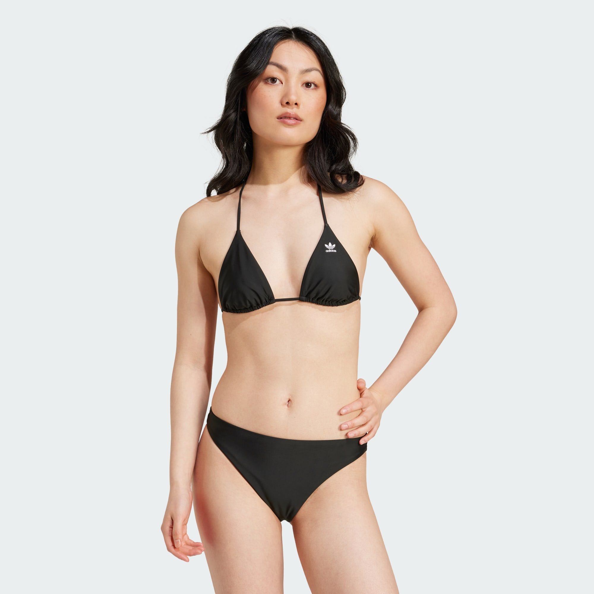 adidas Originals Crop Bikini Top ADICOLOR BIKINIOBERTEIL Kordelzug am Nacken Bindedetail am Rucken