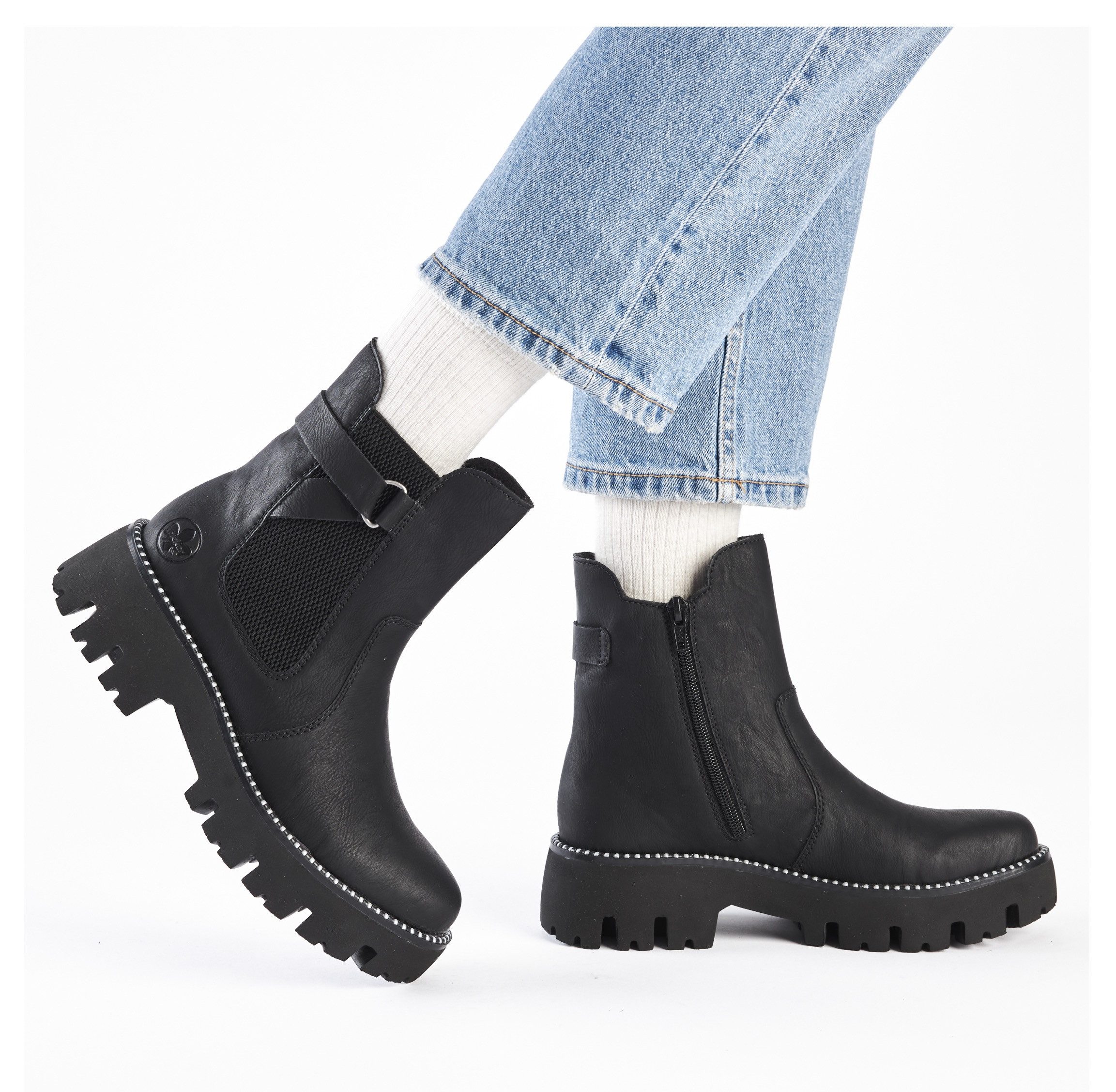Rieker Chelseaboots, Schlupfboots, Stiefelette, Plateau, mit günstig online kaufen