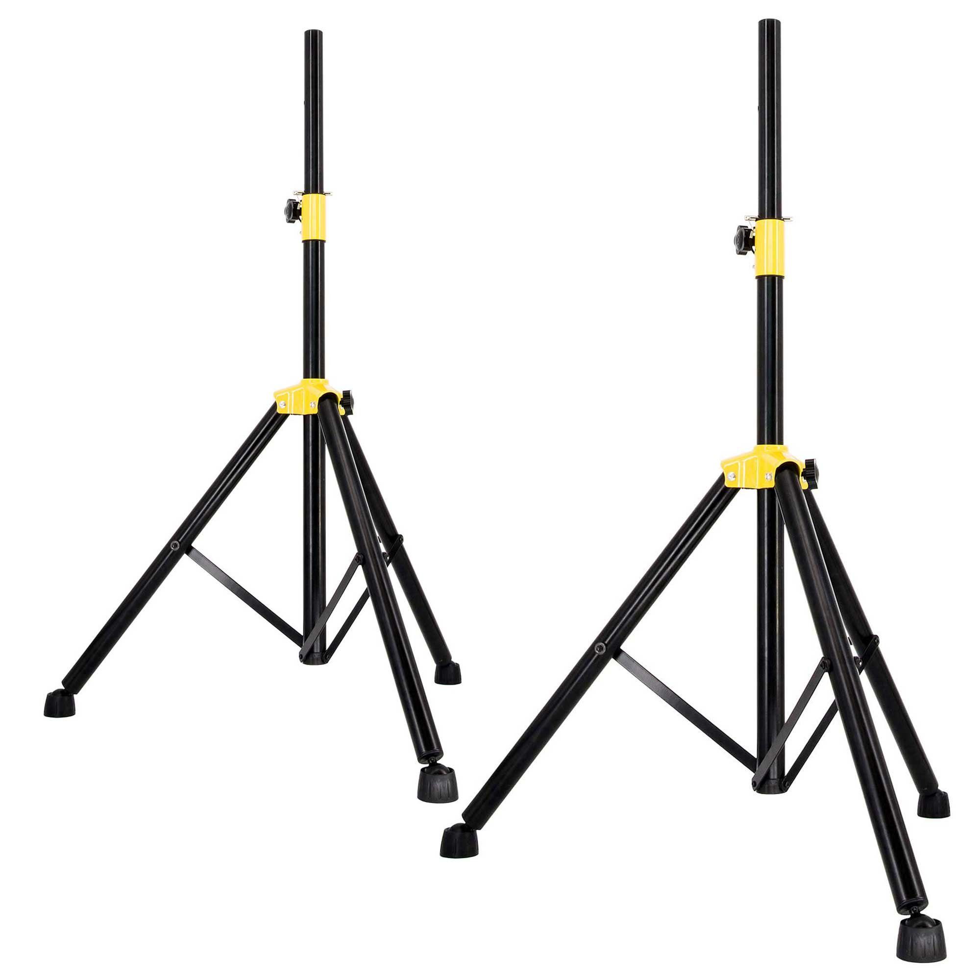 PremiumX Lautsprecherständer 2x Dreibein Stativ Tripod Lautsprecher Audio Boxen Ständer schwarz