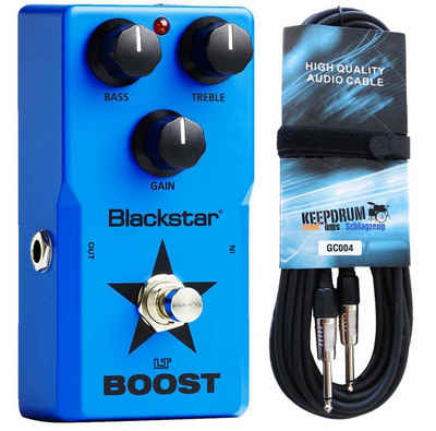 Blackstar E-Gitarre LT-Boost Effektpedal mit Gitarrenkabel 6m