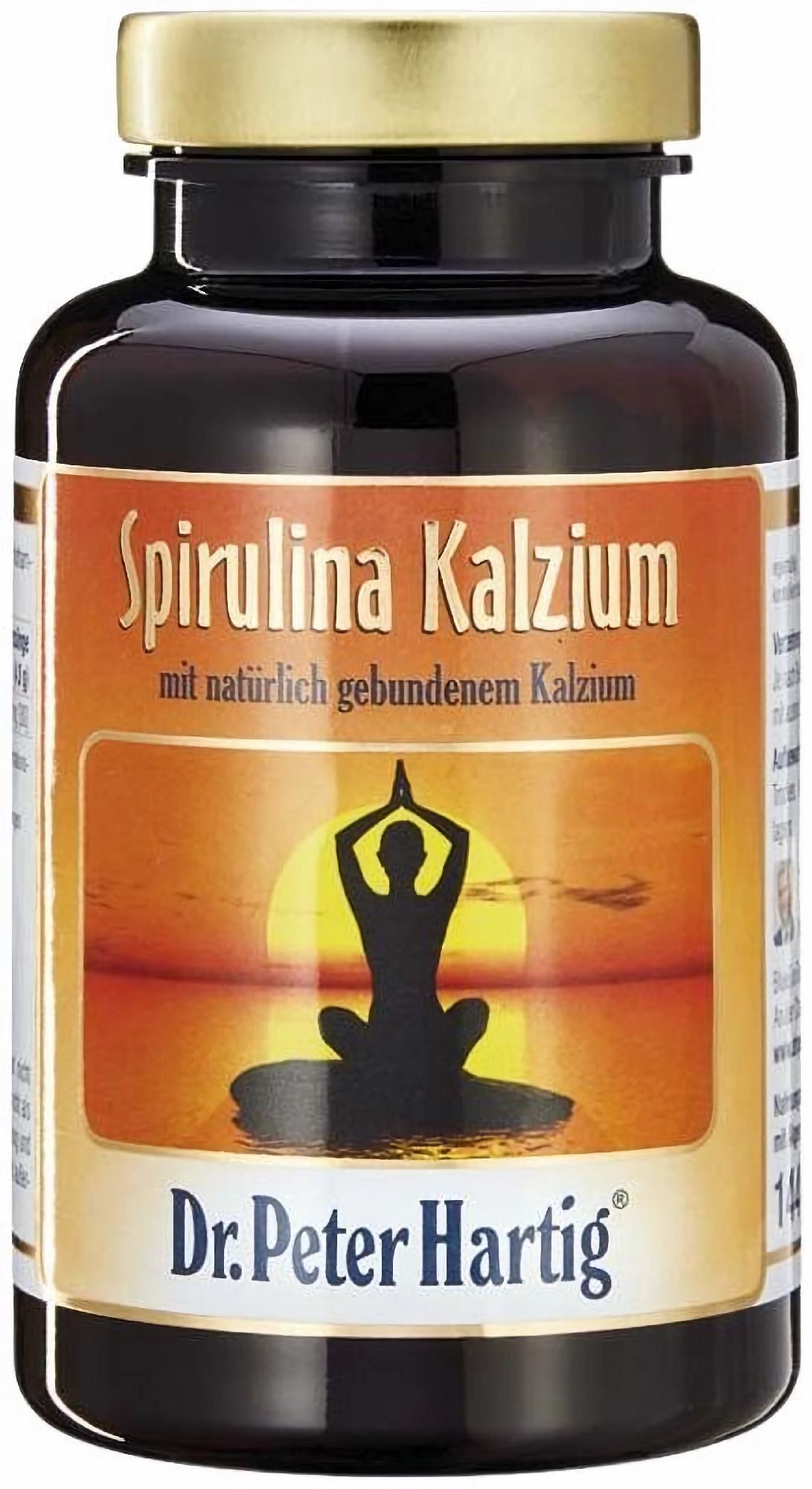 Dr. Peter Hartig Spirulina Kalzium, unterstützt Knochen und Zähne, Alge, vegan, Presslinge, 720 Presslinge, 60-Tages-Vorrat, à 144 g