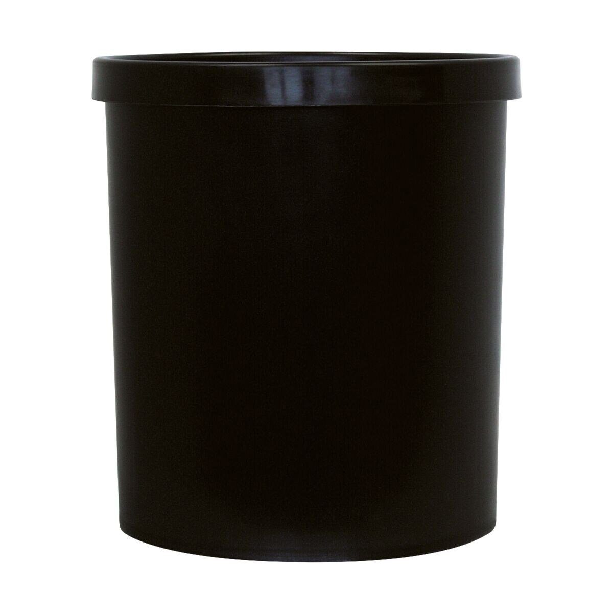 M&M Papierkorb, 18 Liter, mit Griffrand schwarz